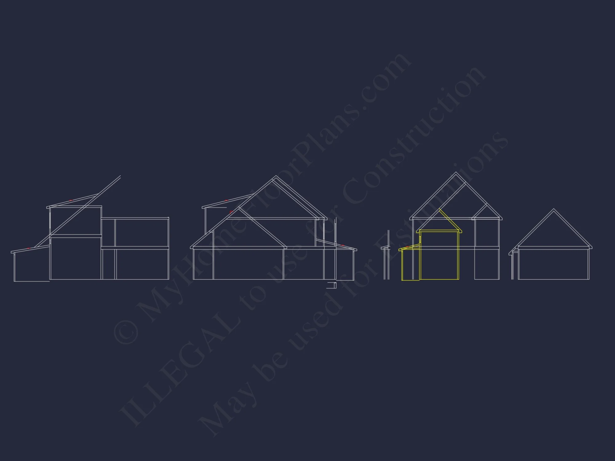 Traditional Craftsman house Plan with 2-Story Design & CAD Blueprints
