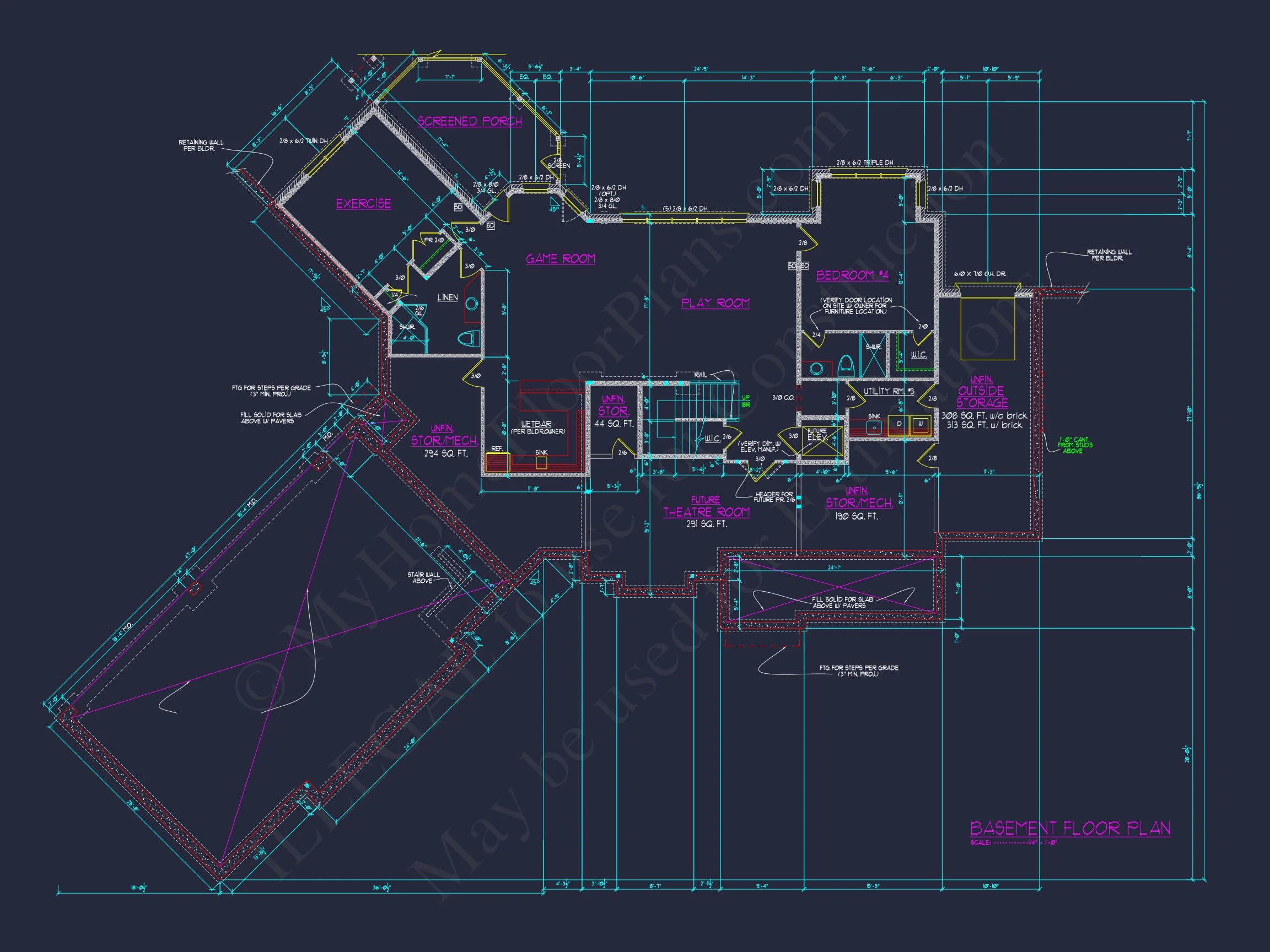 14-1935 HOUSE PLAN - Elegant House Plan with 2-Story CAD Designs & Blueprint 7 Elegant house Plan with 2-Story CAD Designs & Blueprint