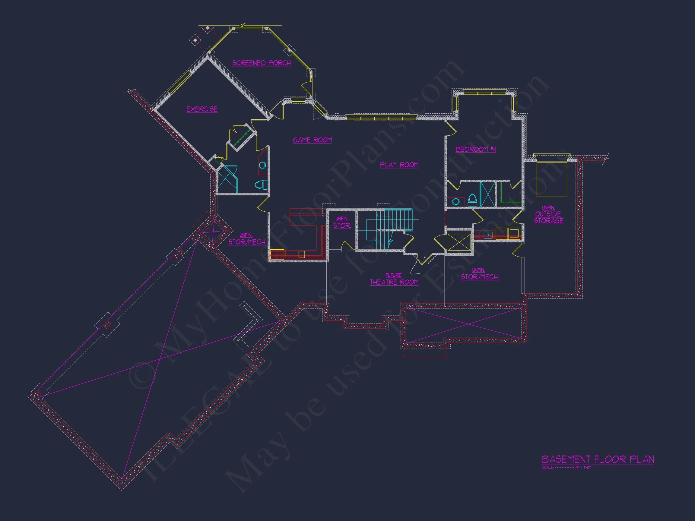 14-1935 HOUSE PLAN - Elegant House Plan with 2-Story CAD Designs & Blueprint 4 Elegant house Plan with 2-Story CAD Designs & Blueprint