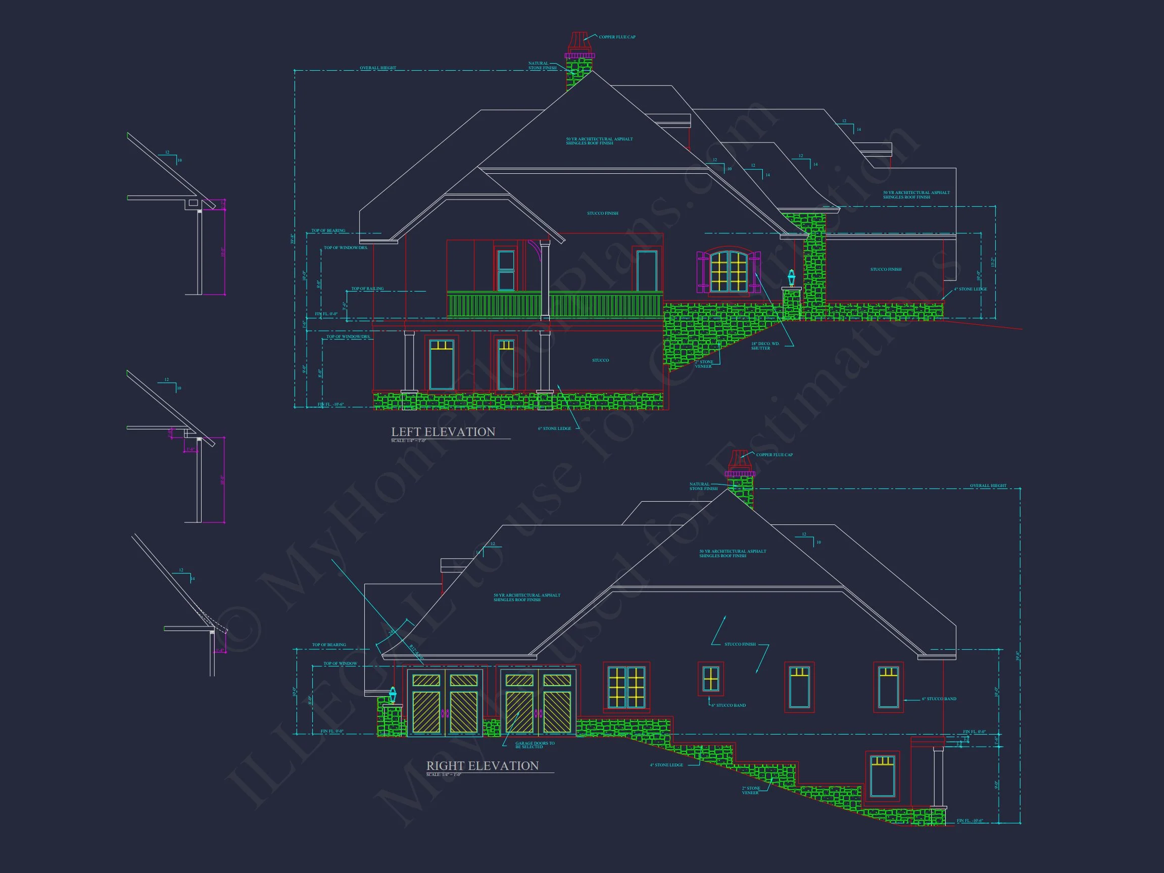 14-1819 HOUSE PLAN - Custom House Plan with Luxury Design Features and CAD Blueprints 3 Custom house Plan with Luxury Design Features and CAD Blueprints