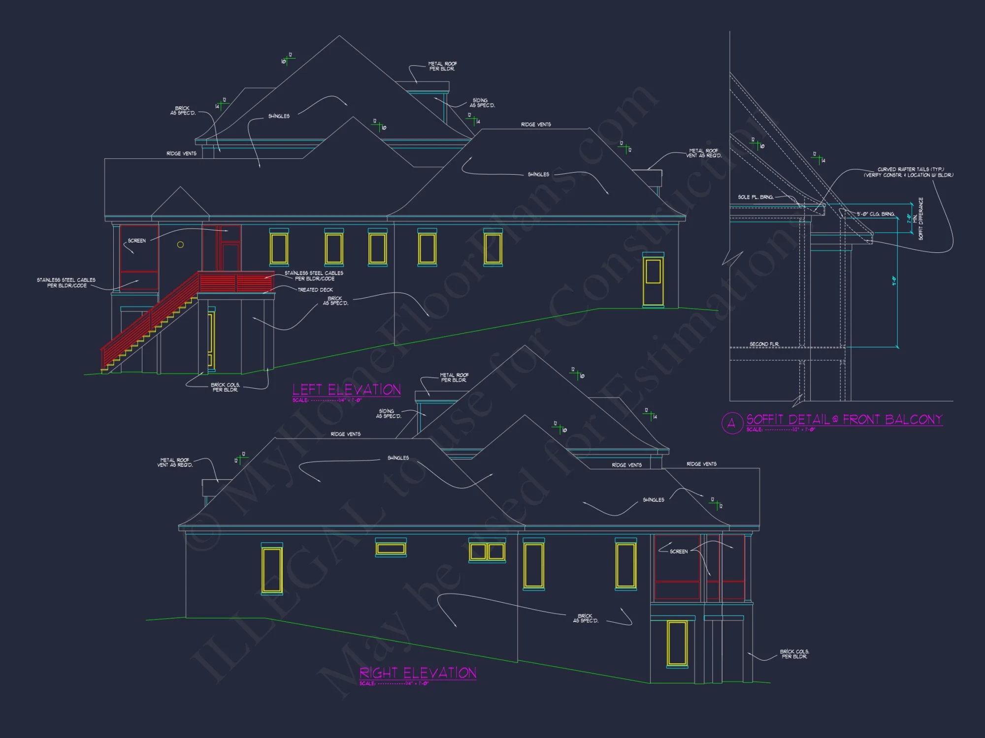Luxe house Floor Plan with Architectural Designs and CAD Blueprint