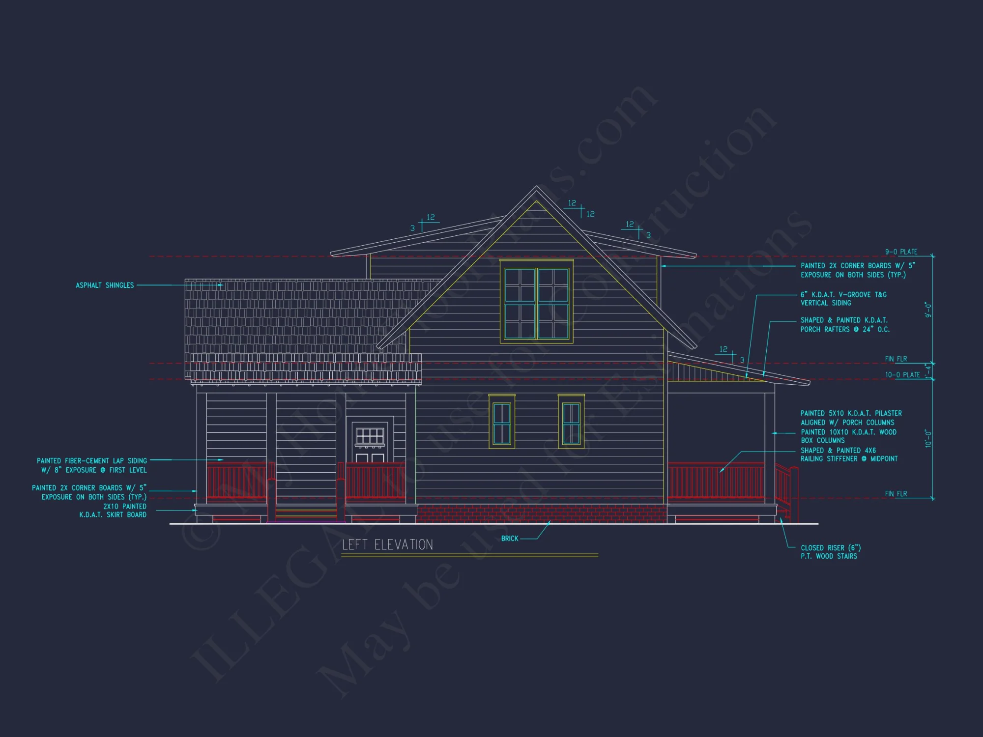 2 Story house Design CAD Blueprint