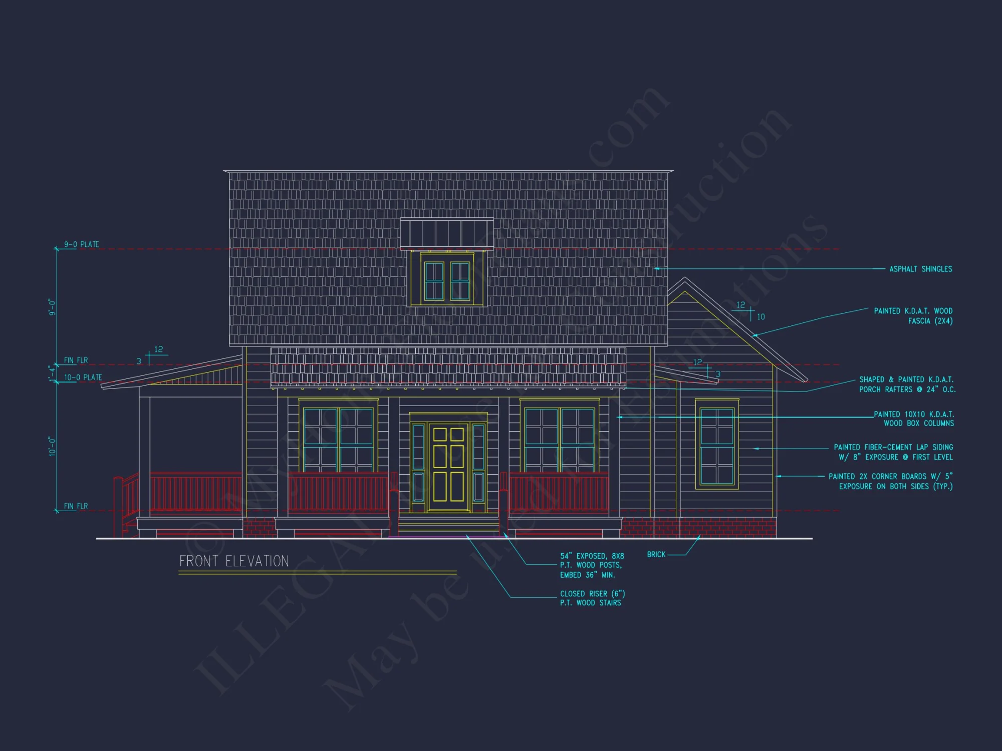 2 Story house Design CAD Blueprint