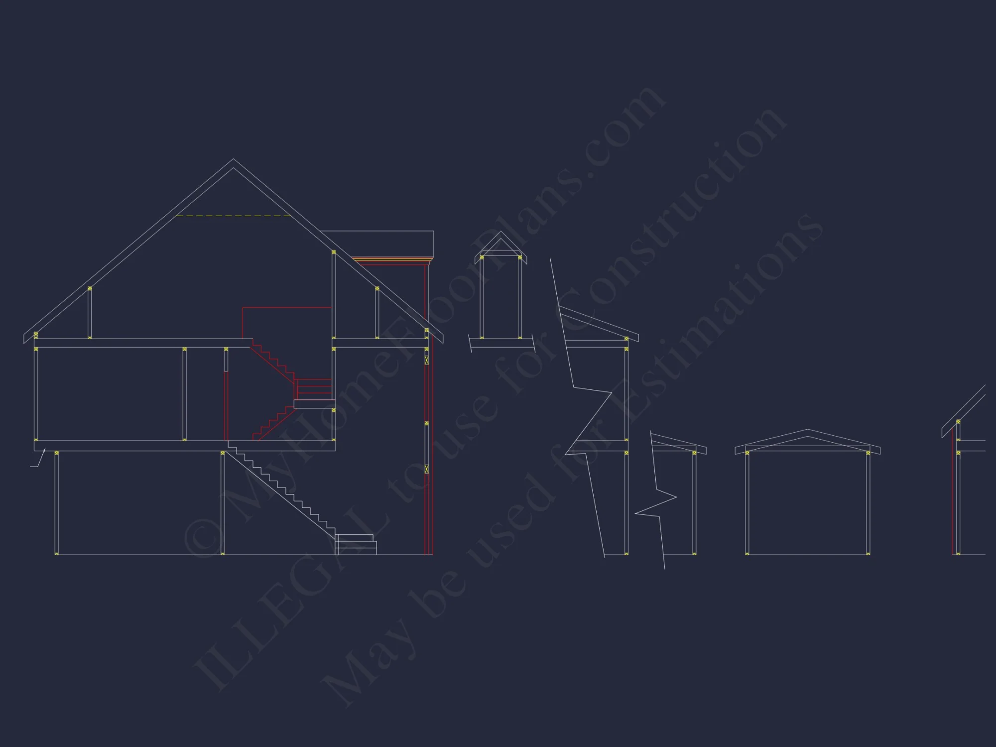 Stunning house Plan with 2.5 Floors, CAD Designs & Features