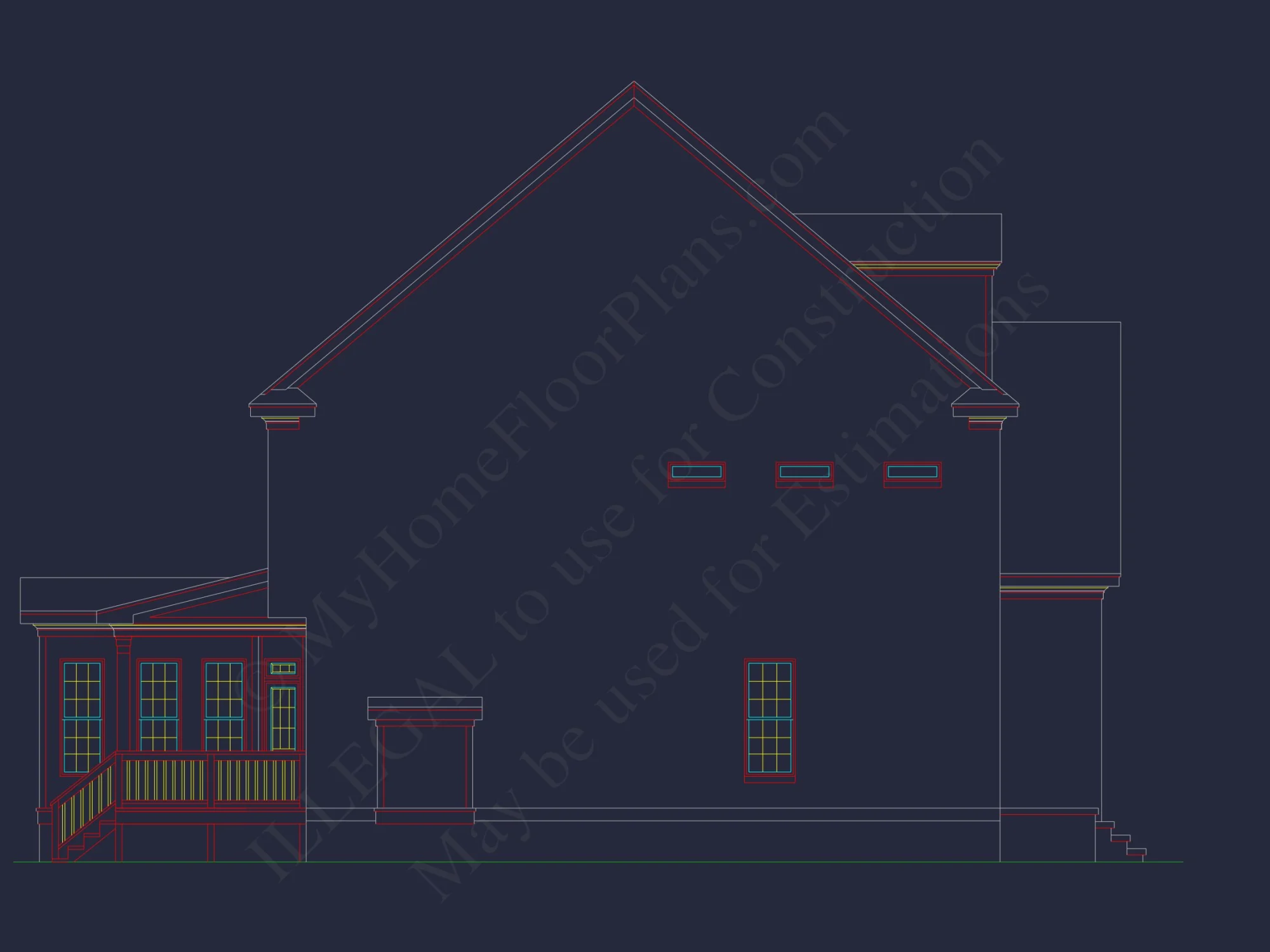 Stunning house Plan with 2.5 Floors, CAD Designs & Features