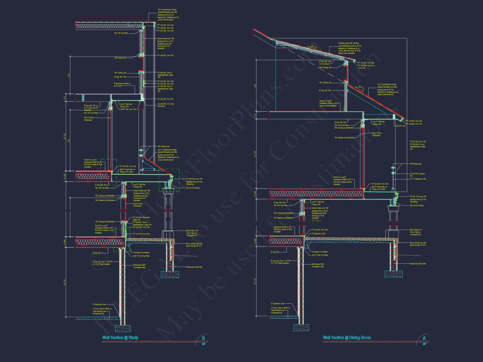 Stunning house Plan with 3D Floor Blueprint CAD Designs
