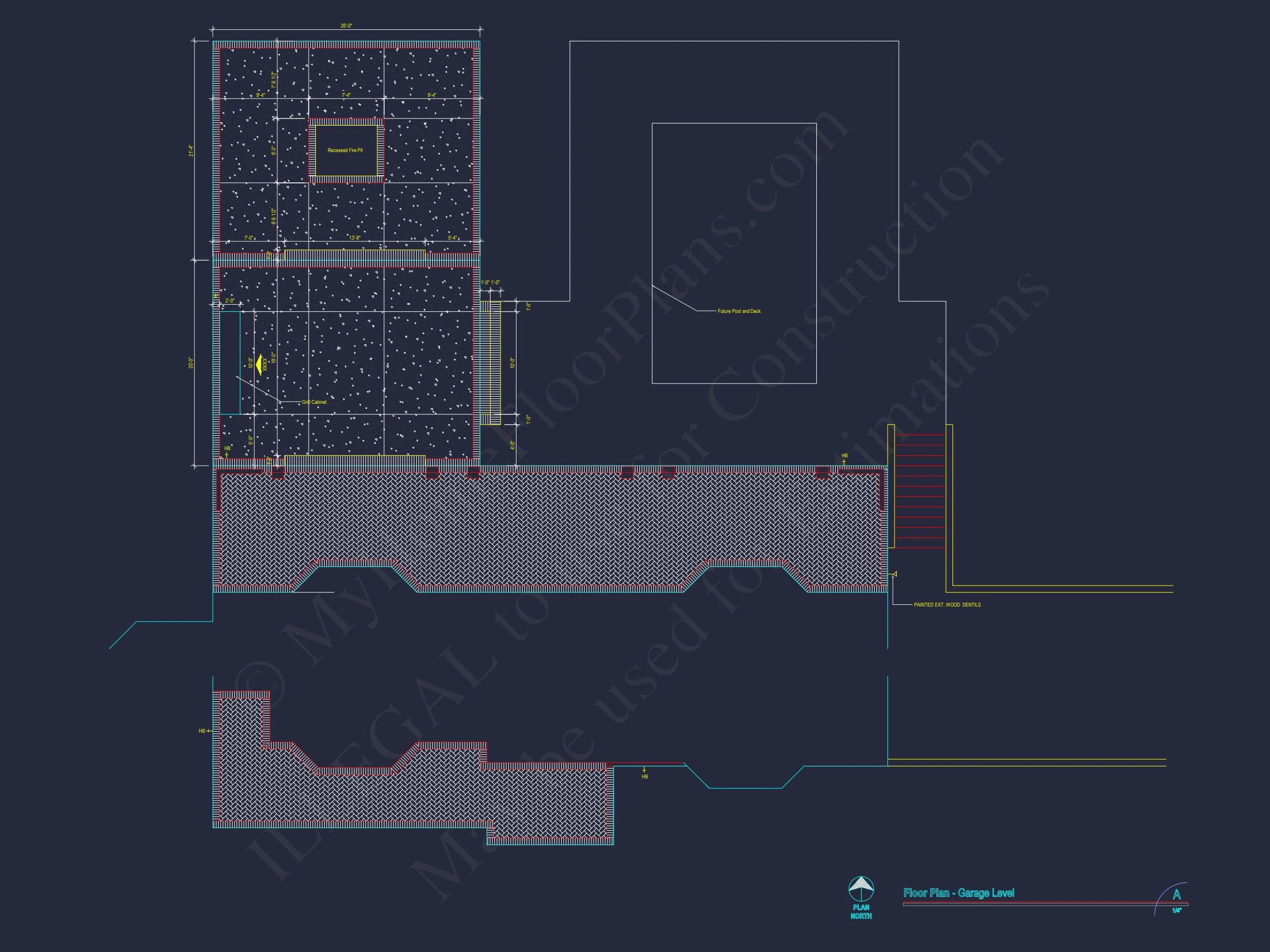 14-1489 HOUSE PLAN - Stunning House Plan with 3D Floor Blueprint CAD Designs 15 Stunning house Plan with 3D Floor Blueprint CAD Designs