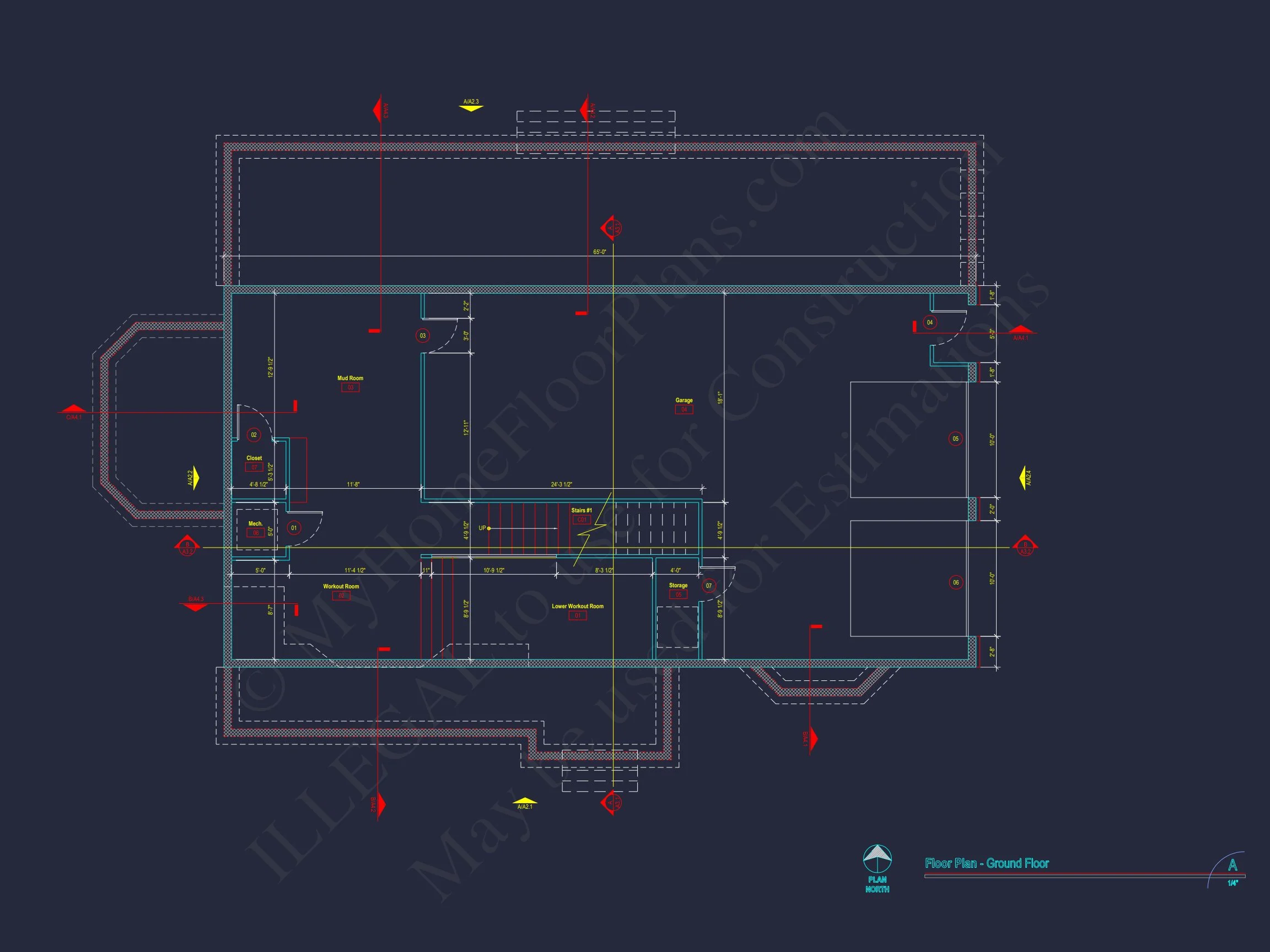 14-1489 HOUSE PLAN - Stunning House Plan with 3D Floor Blueprint CAD Designs 10 Stunning house Plan with 3D Floor Blueprint CAD Designs