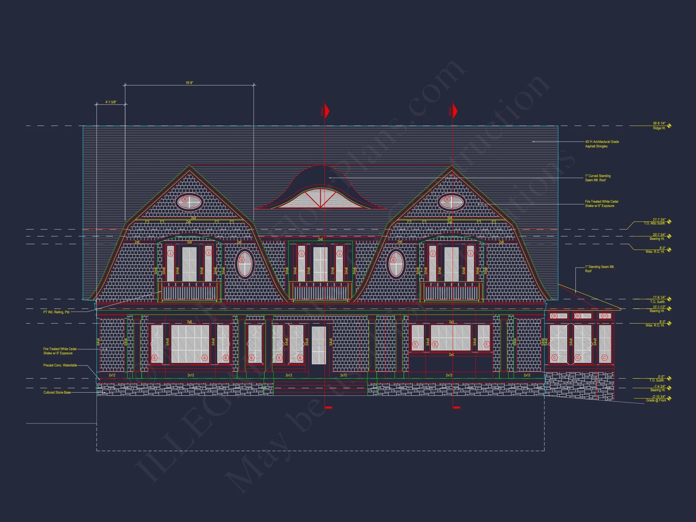 14-1489 HOUSE PLAN - Stunning House Plan with 3D Floor Blueprint CAD Designs 5 Stunning house Plan with 3D Floor Blueprint CAD Designs