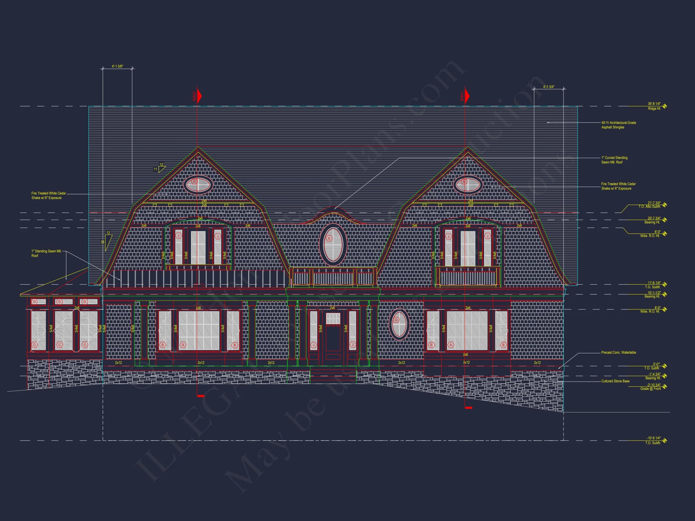 14-1489 HOUSE PLAN - Stunning House Plan with 3D Floor Blueprint CAD Designs 4 Stunning house Plan with 3D Floor Blueprint CAD Designs