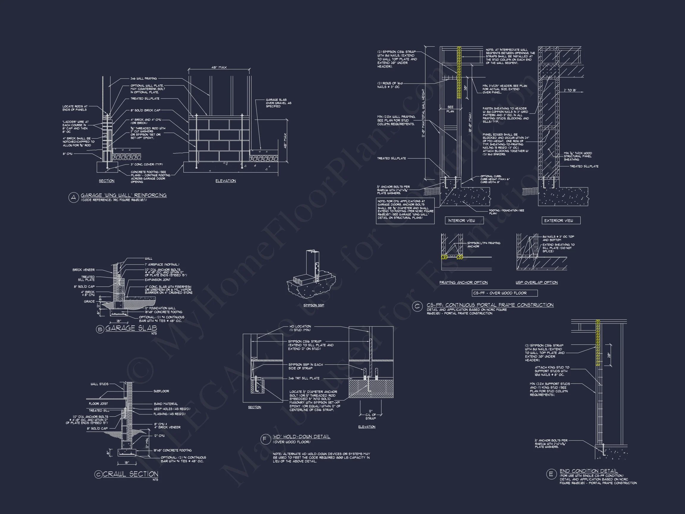 14-1317 POOL HOUSE - Modern Pool House Plan with Garage and Open Floor Layout 20 Modern Pool House Plan with Garage and Open Floor Layout