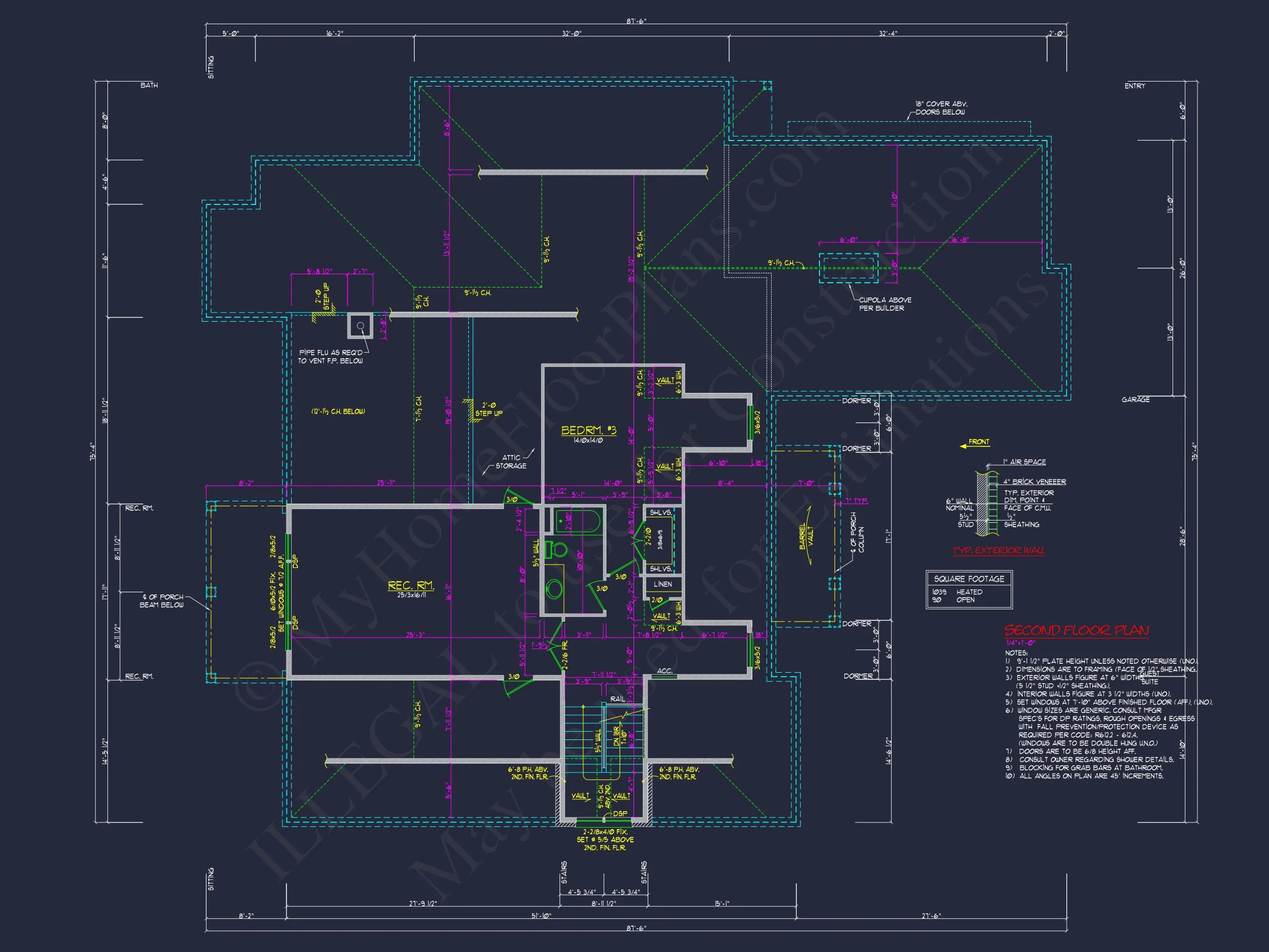 14-1317 POOL HOUSE - Modern Pool House Plan with Garage and Open Floor Layout 14 Modern Pool House Plan with Garage and Open Floor Layout