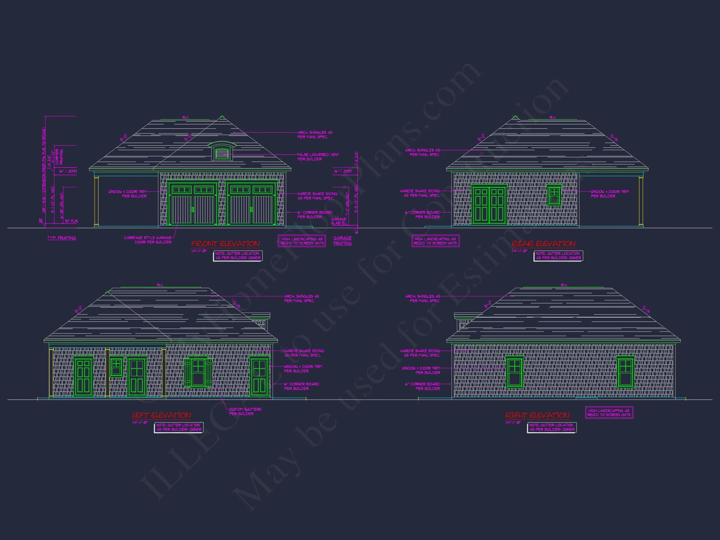 14-1317 POOL HOUSE - Modern Pool House Plan with Garage and Open Floor Layout 7 Modern Pool House Plan with Garage and Open Floor Layout