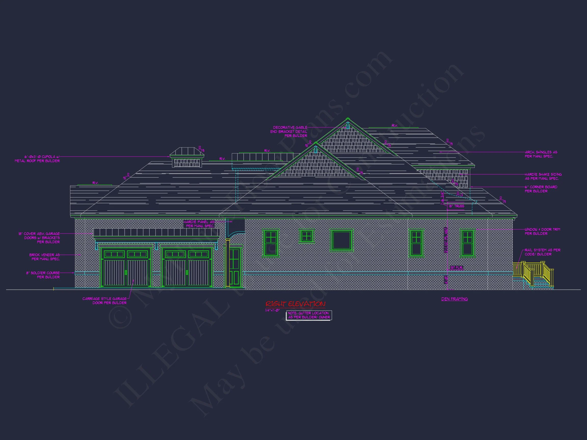14-1317 POOL HOUSE - Modern Pool House Plan with Garage and Open Floor Layout 5 Modern Pool House Plan with Garage and Open Floor Layout