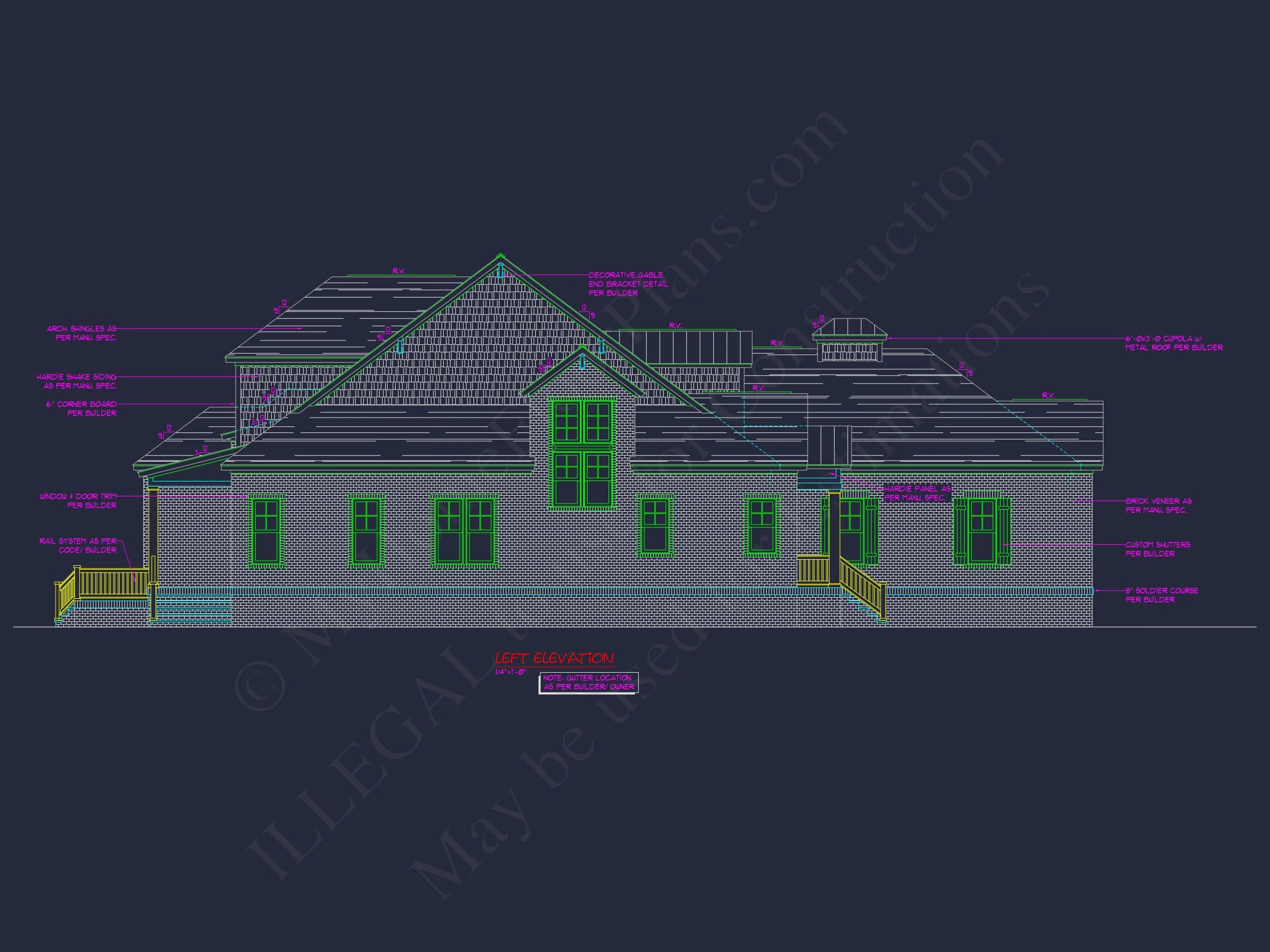14-1317 POOL HOUSE - Modern Pool House Plan with Garage and Open Floor Layout 4 Modern Pool House Plan with Garage and Open Floor Layout