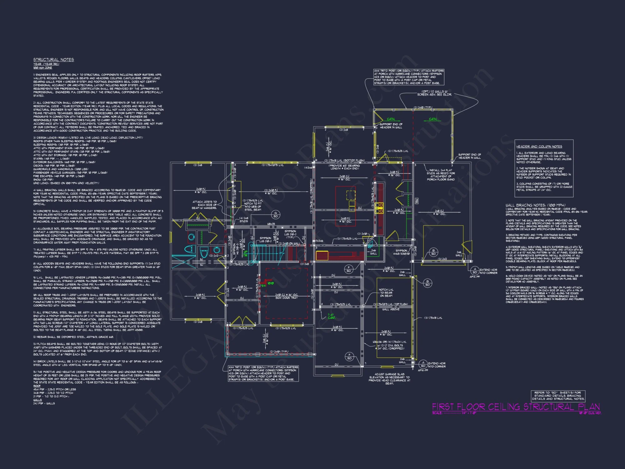 Versatile 2.5 Story house Floor Plan with CAD Designs