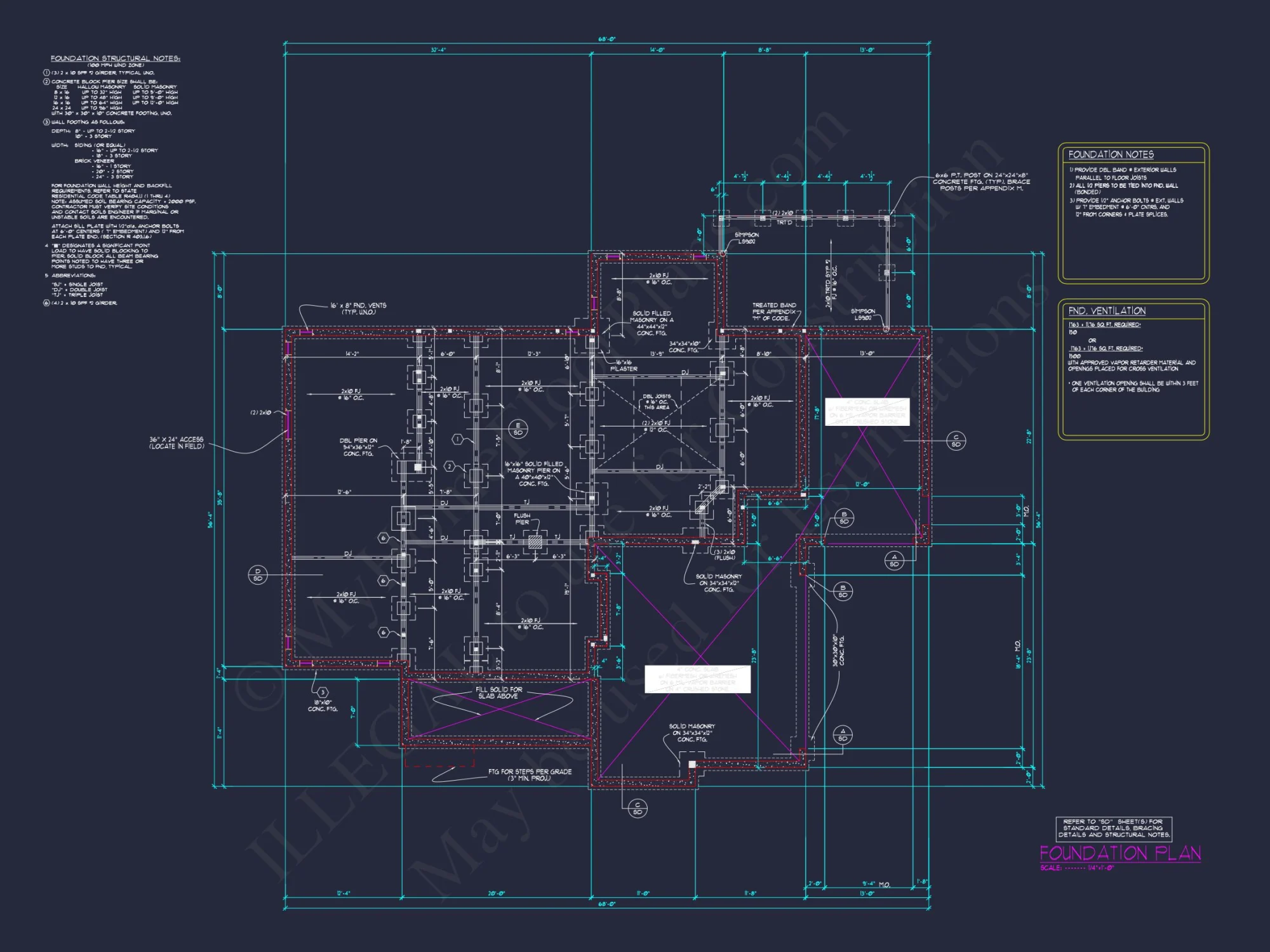 Versatile 2.5 Story house Floor Plan with CAD Designs