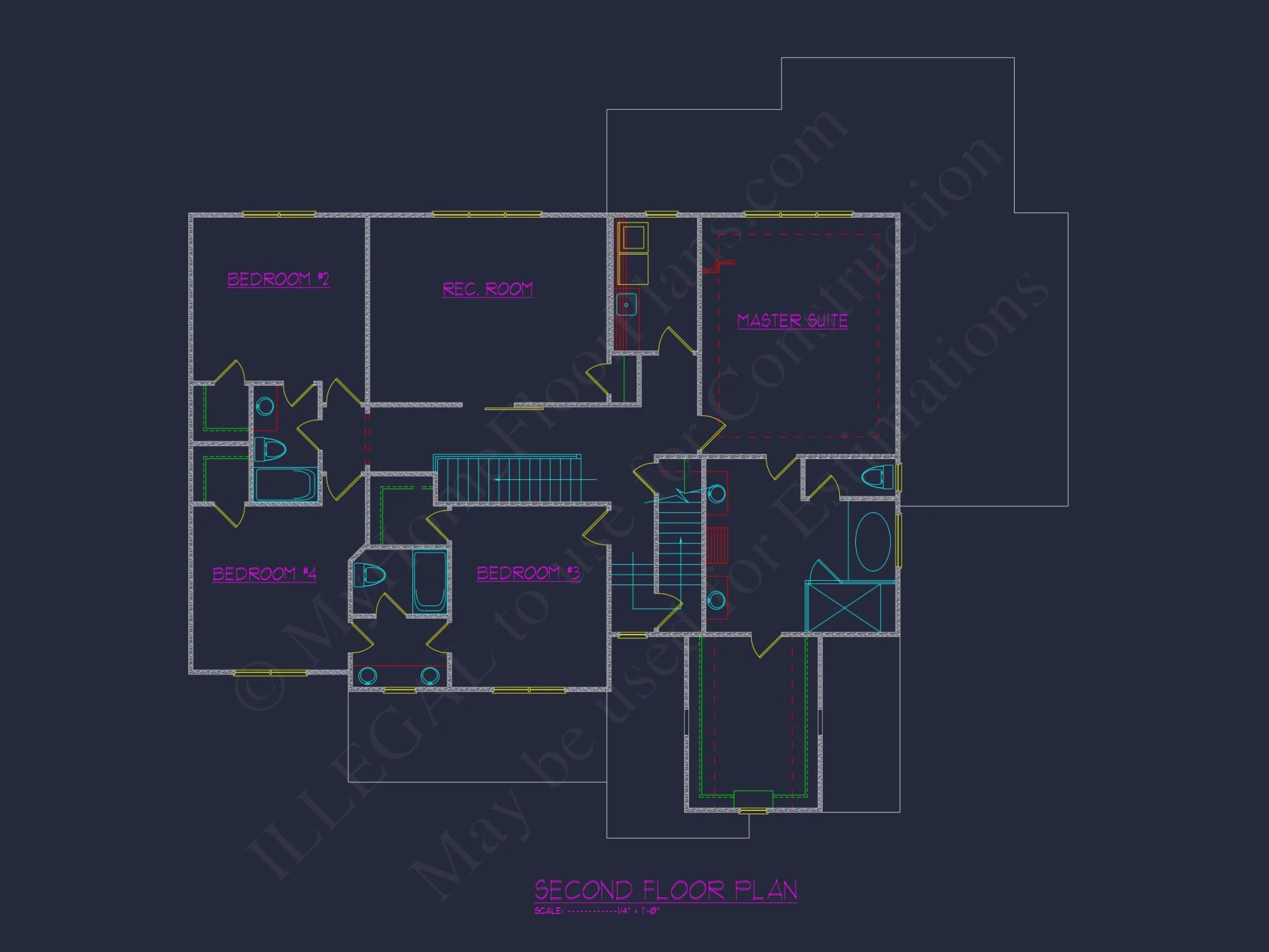 Versatile 2.5 Story house Floor Plan with CAD Designs