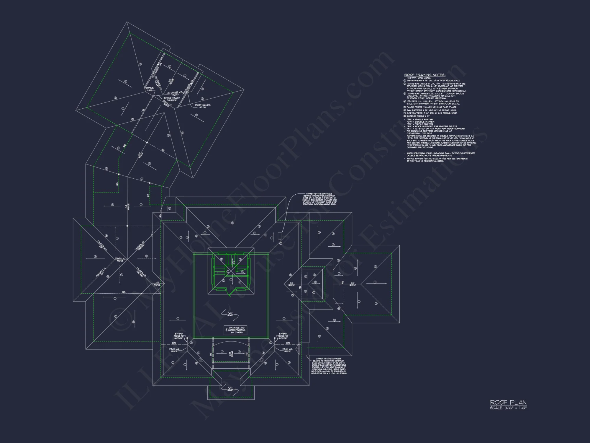 Luxury house Plan with CAD Designs, 3 Floors & 5 Bedrooms