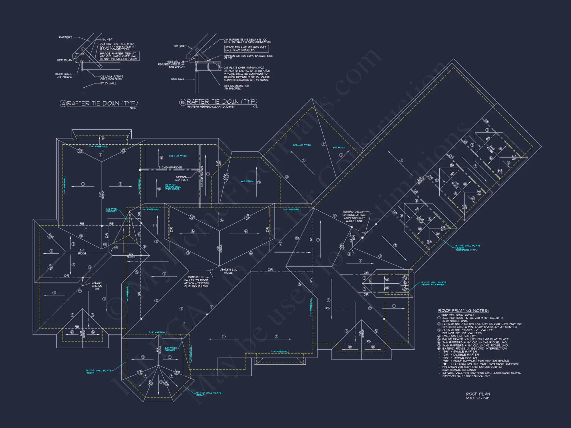 Luxury house Plan with Detailed Floor Plan, CAD, and Blueprint Designs