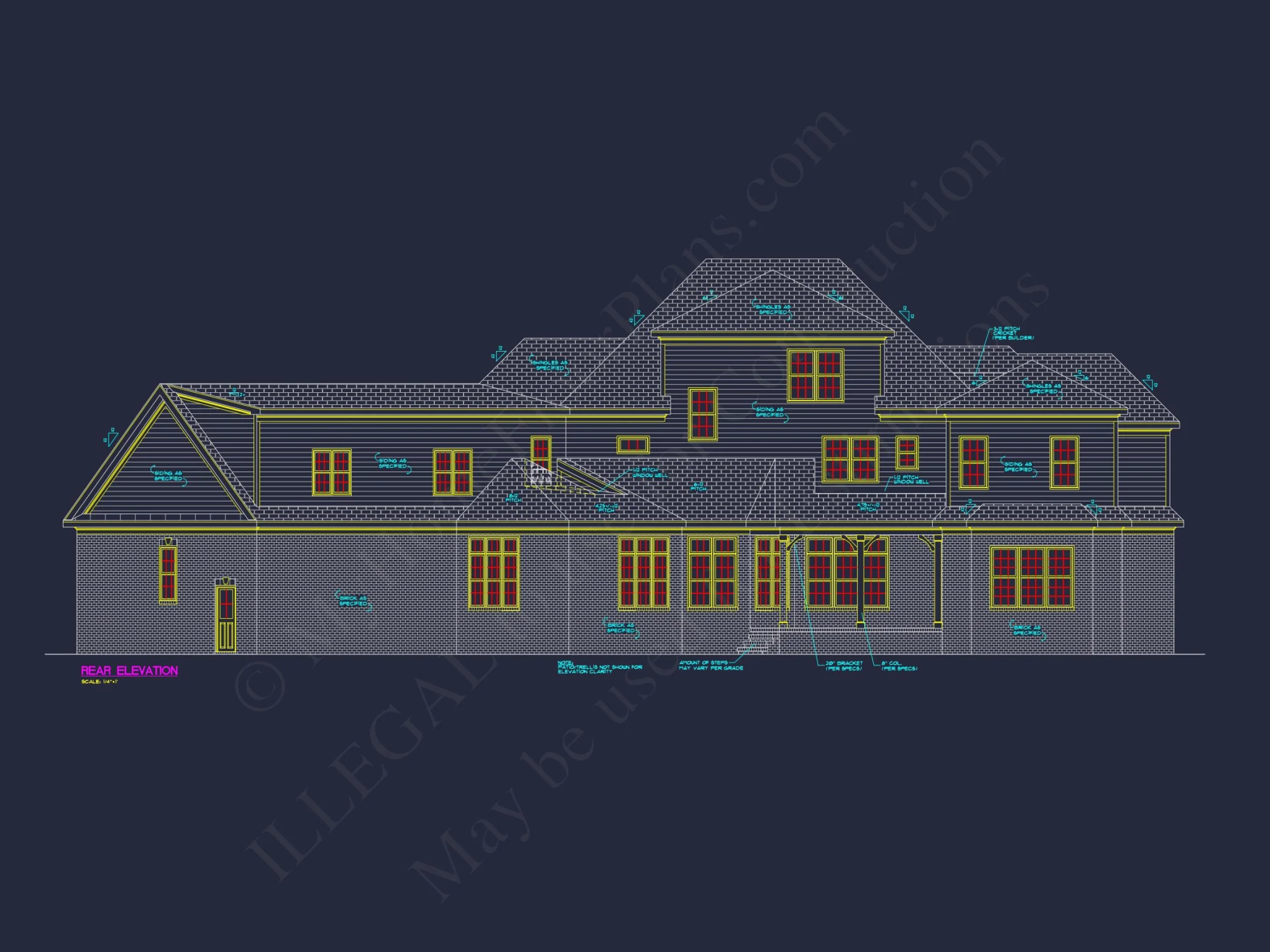 Luxury house Plan with Detailed Floor Plan, CAD, and Blueprint Designs