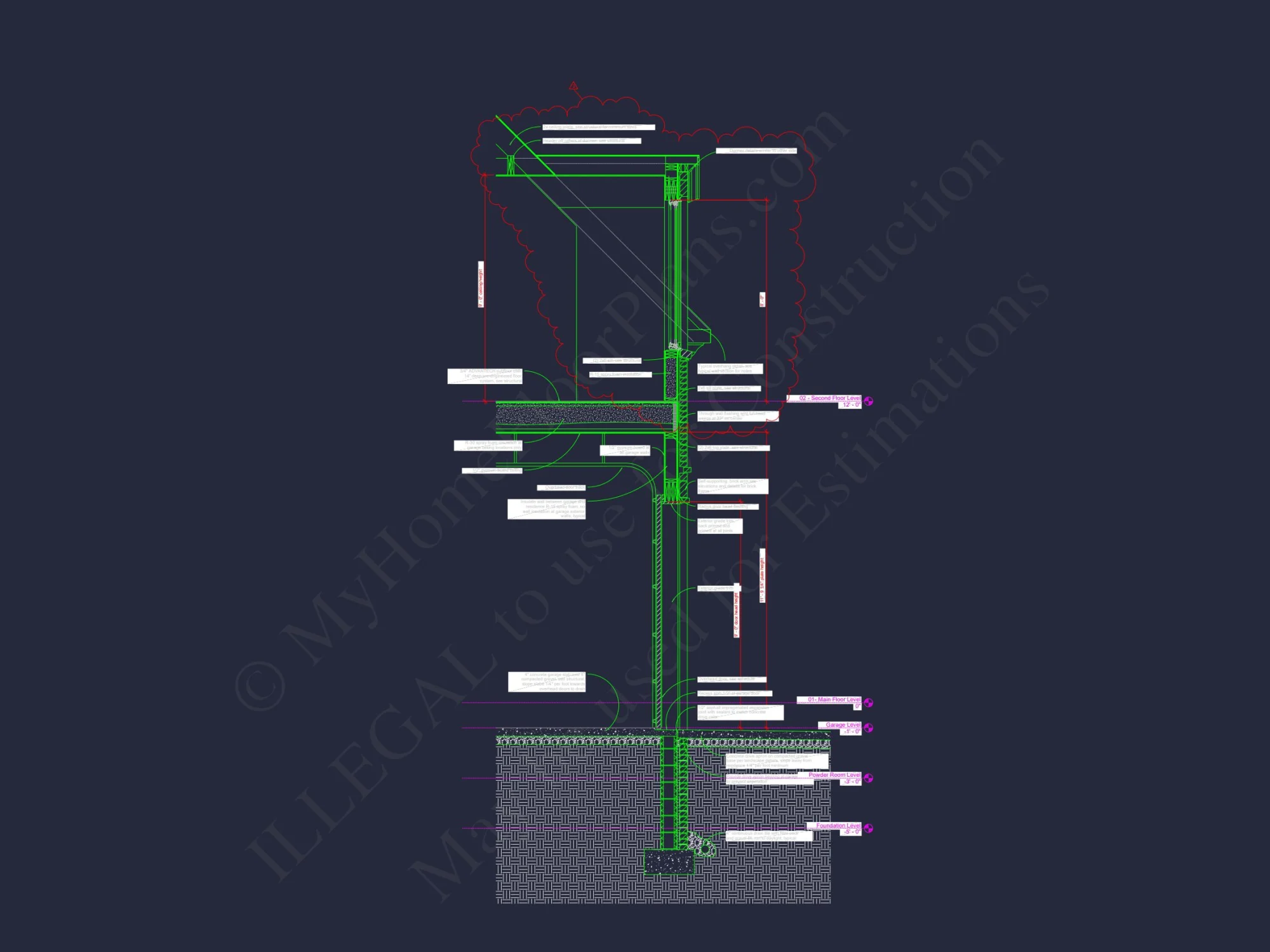 Luxury house Plan with CAD Blueprints