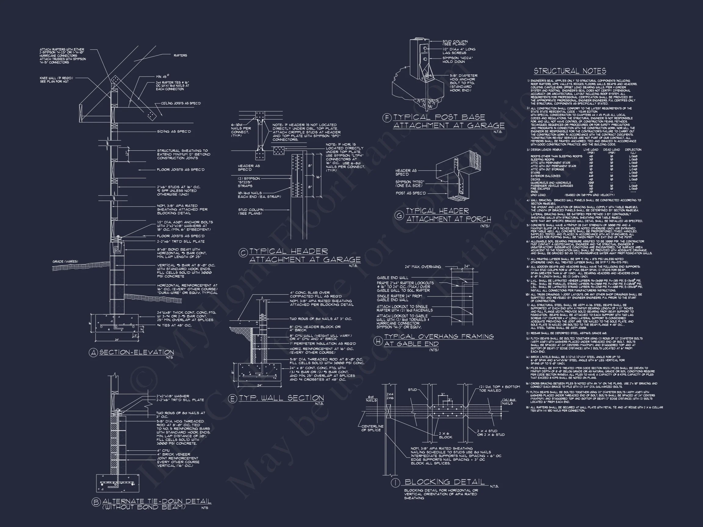 11-1875 HOUSE PLAN - Elegant House Floor Plan featuring Southern Architecture and CAD Designs 15 Elegant house Floor Plan featuring Southern Architecture and CAD Designs