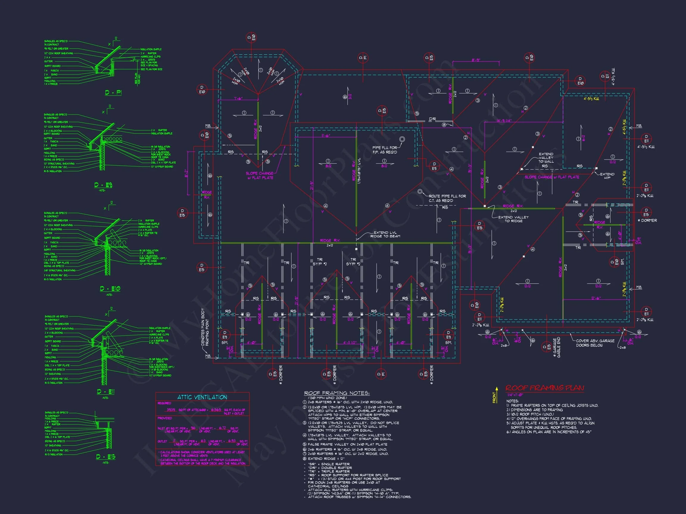 11-1875 HOUSE PLAN - Elegant House Floor Plan featuring Southern Architecture and CAD Designs 14 Elegant house Floor Plan featuring Southern Architecture and CAD Designs