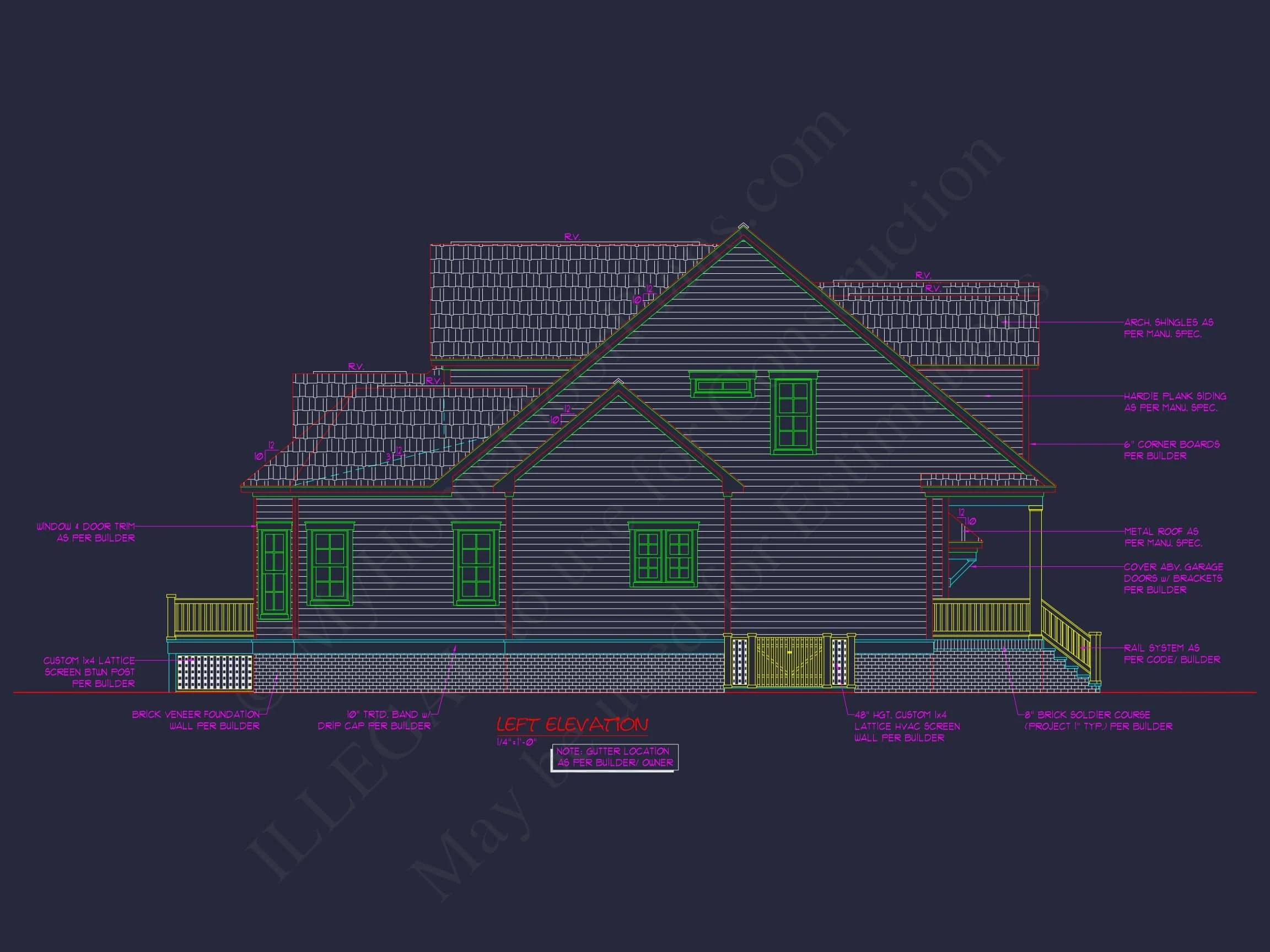 11-1875 HOUSE PLAN - Elegant House Floor Plan featuring Southern Architecture and CAD Designs 4 Elegant house Floor Plan featuring Southern Architecture and CAD Designs
