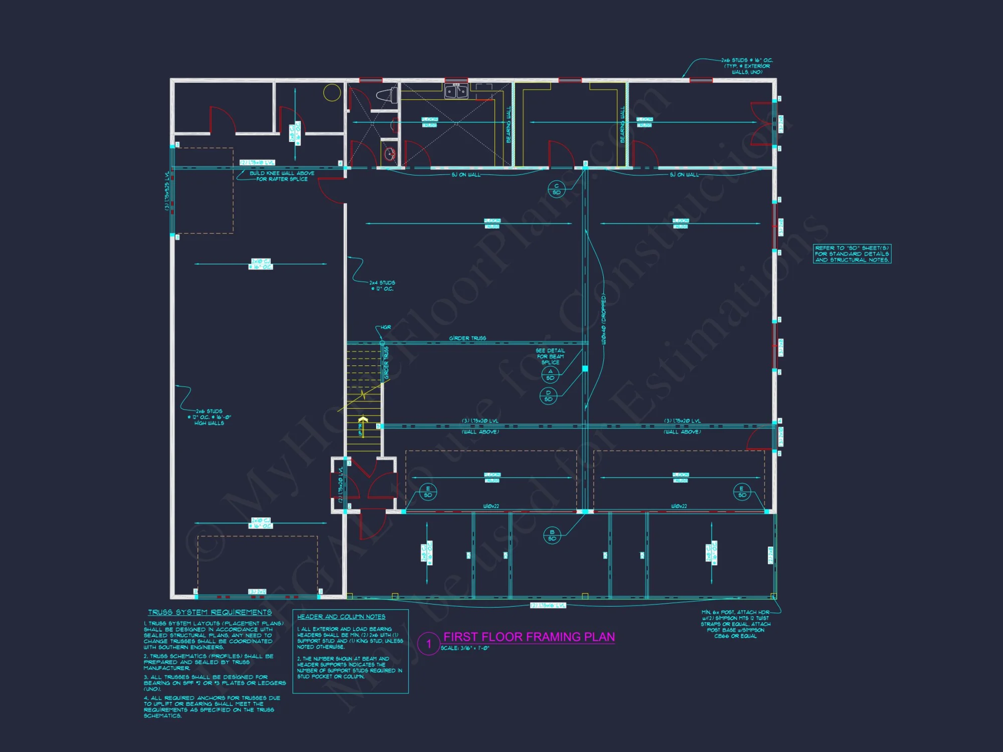 Efficient Garage house Plan with Living Space, Blueprint & CAD Design