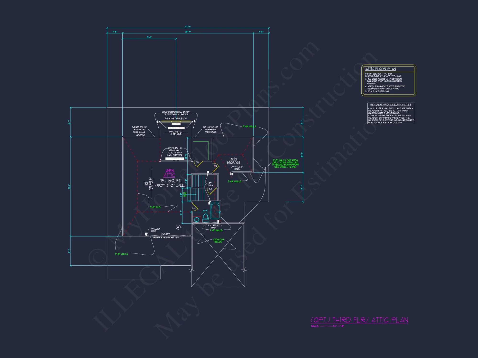 Traditional Craftsman house Plan with 5 Bedrooms and CAD Designs