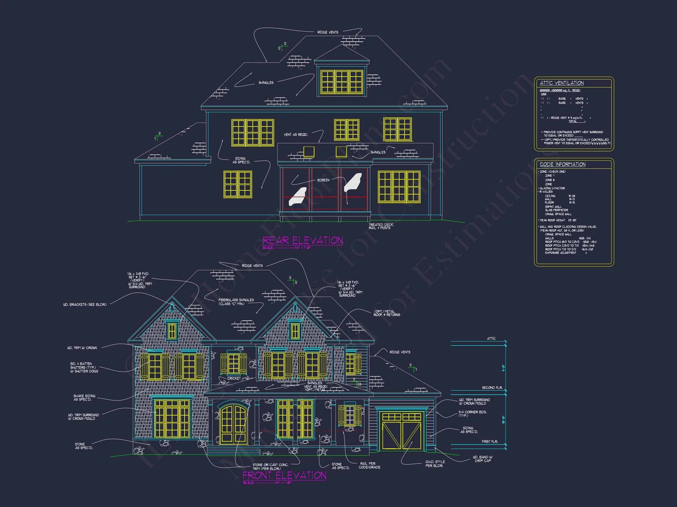 11-1087 HOUSE PLAN - Traditional Craftsman House Plan with 5 Bedrooms and CAD Designs 2 Traditional Craftsman house Plan with 5 Bedrooms and CAD Designs