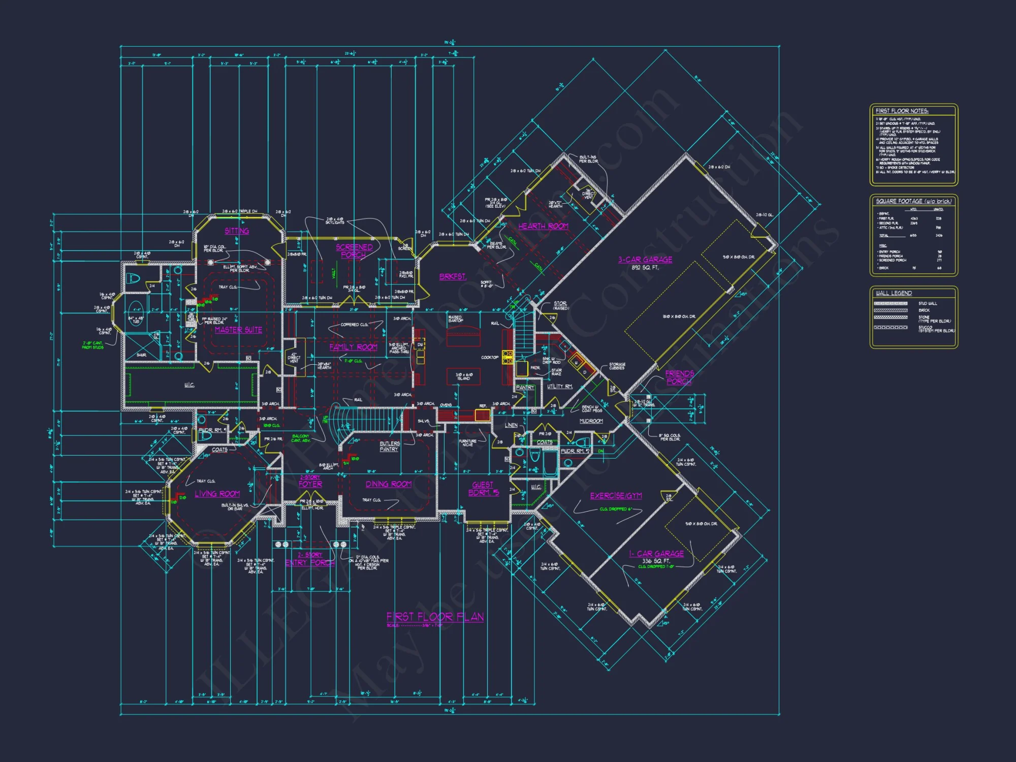 Luxurious house Plan with CAD Designs for Architects & Builders