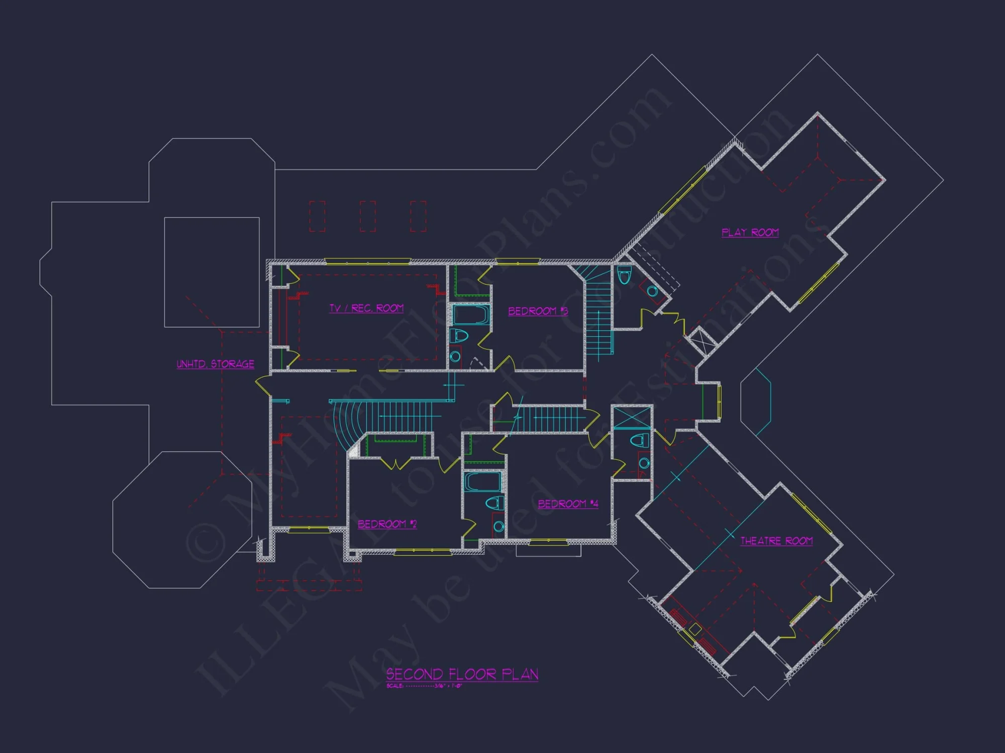 Luxurious house Plan with CAD Designs for Architects & Builders