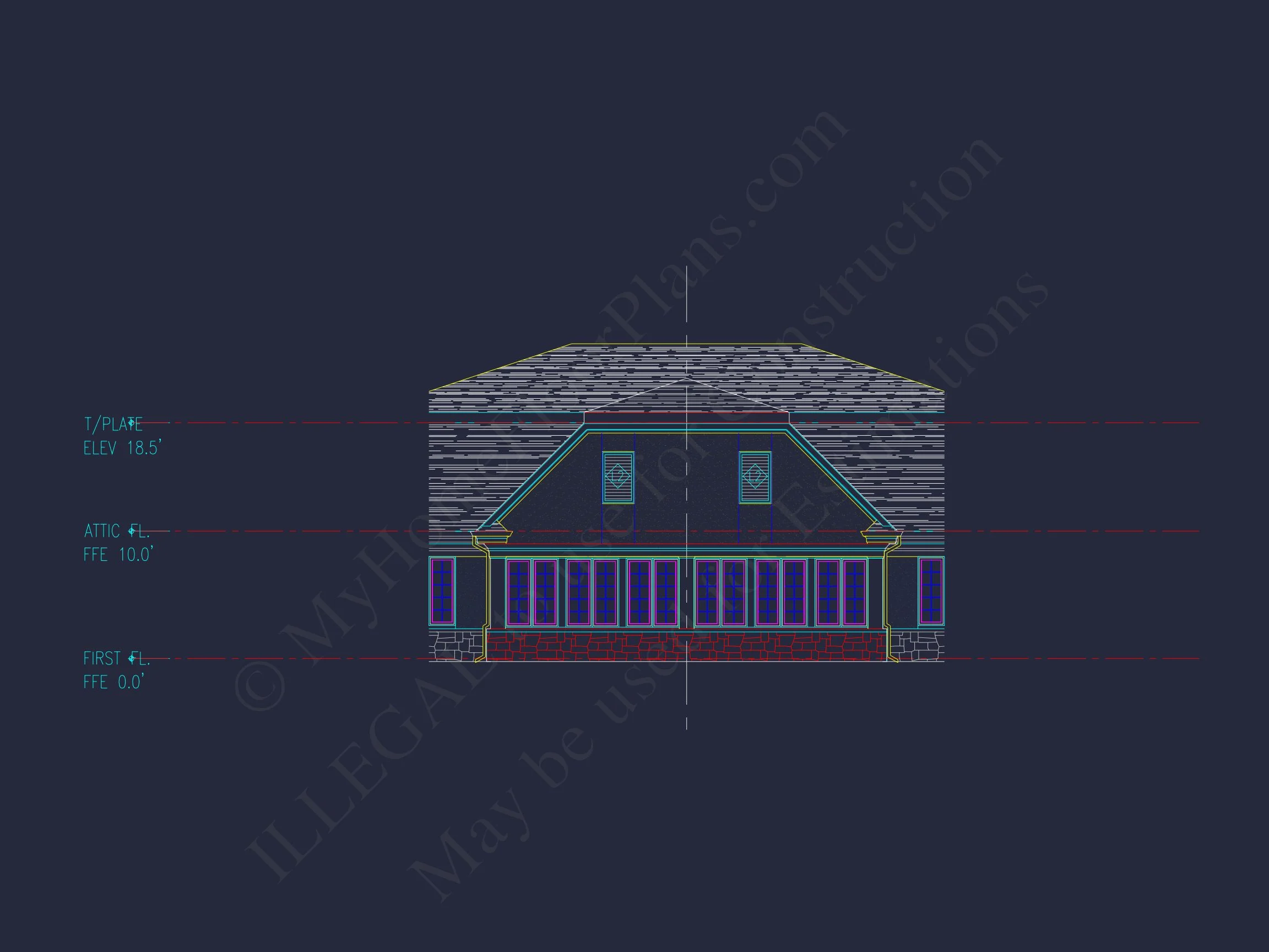10-1929 DUPLEX PLAN - Luxury Duplex House Plan with Vaulted Ceilings and Open Design 6 Luxury Duplex house Plan with Vaulted Ceilings and Open Design