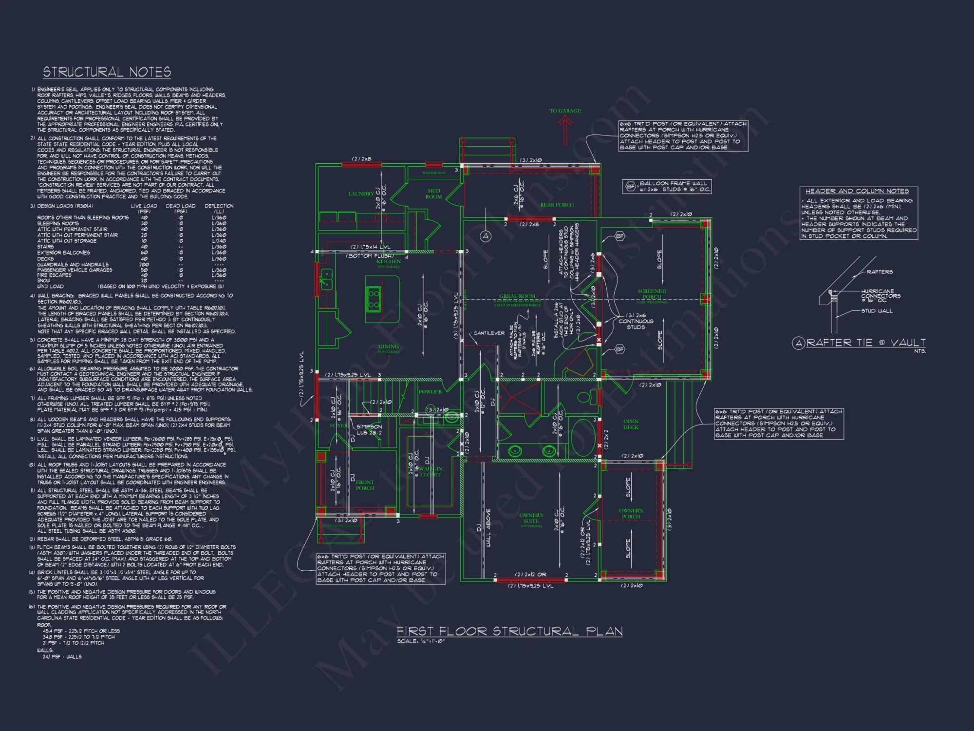 Modern Craftsman house Plan: CAD Blueprint with Floor Designs