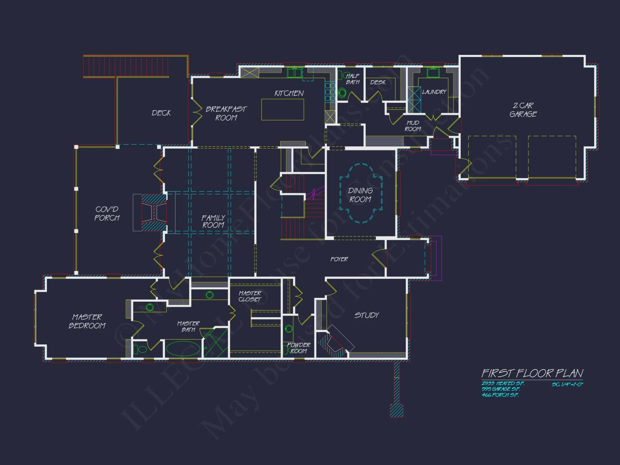 French Country house Plan with Blueprint for Modern Living