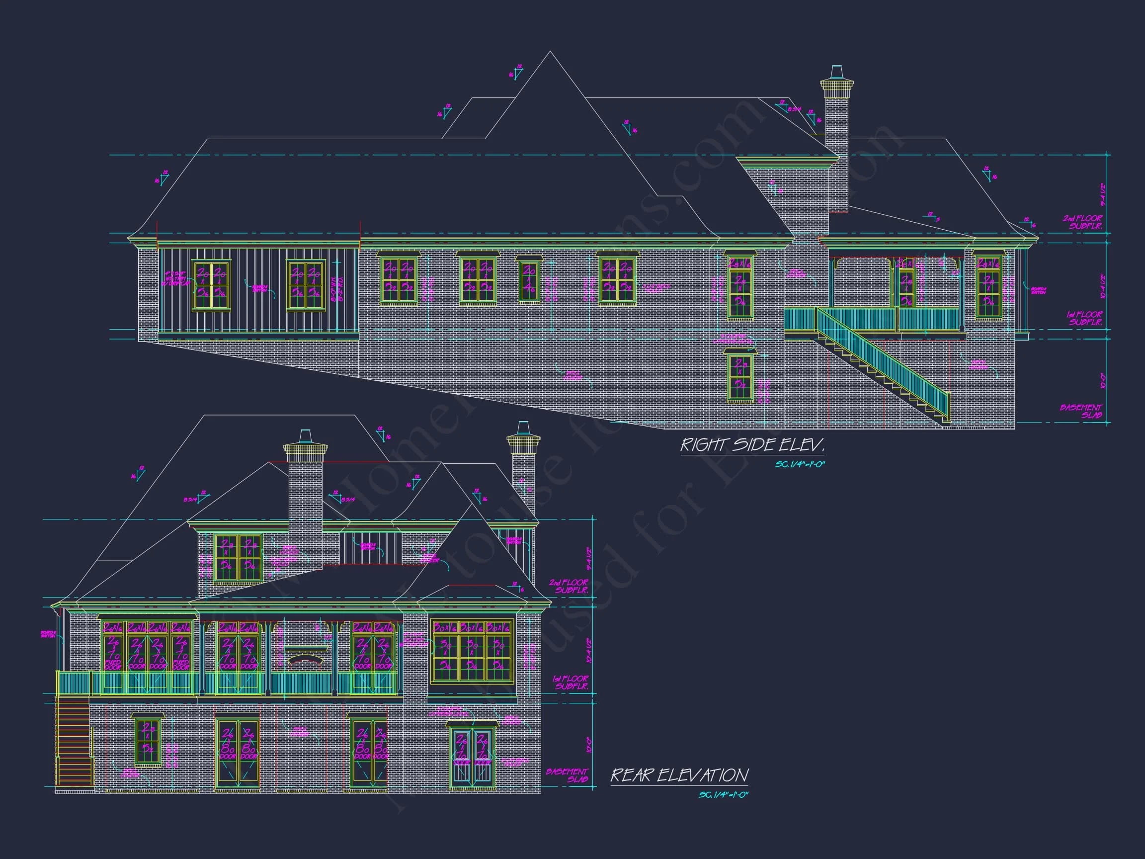 9-1131 HOUSE PLAN - French Country House Plan with Blueprint for Modern Living 4 French Country house Plan with Blueprint for Modern Living
