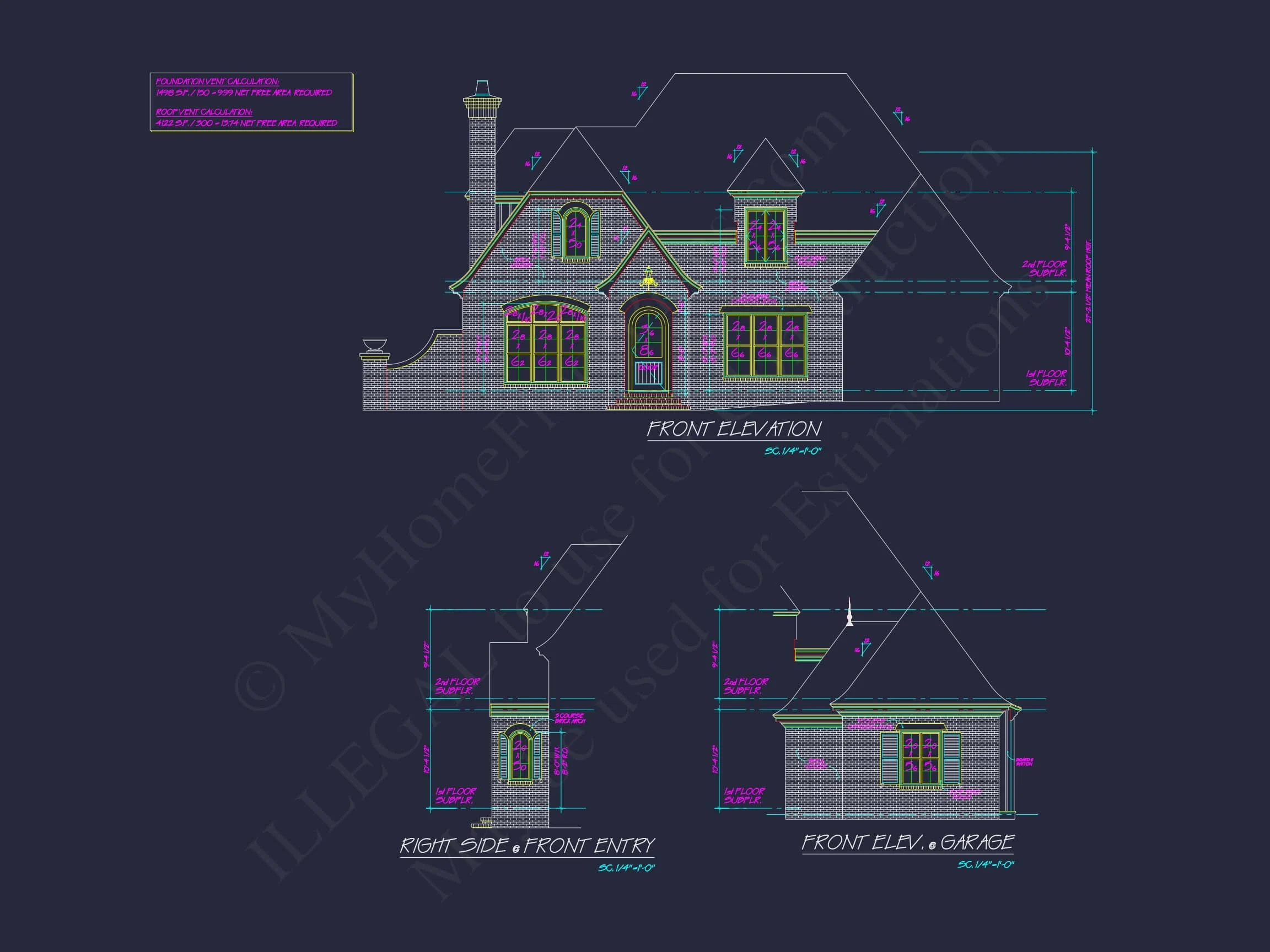 9-1131 HOUSE PLAN - French Country House Plan with Blueprint for Modern Living 2 French Country house Plan with Blueprint for Modern Living