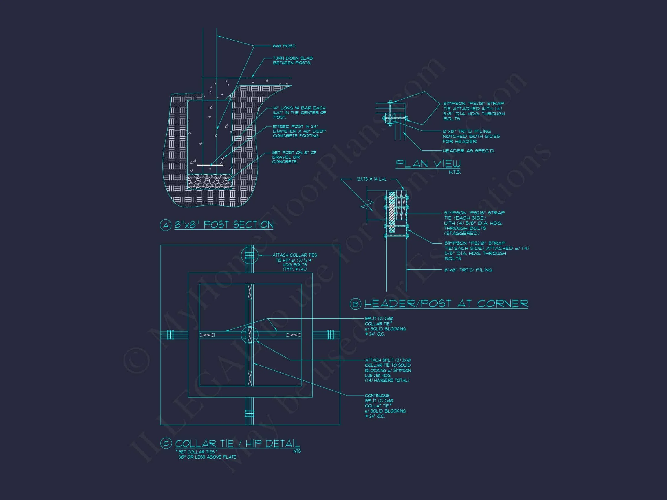 9-1075 POOLHOUSE - Cabin Pool House Plan - 743 Sq Ft - 1 Bed, 1 Bath - CAD, Floor Plans, & Blueprints 8 Cabin Pool House Plan - 743 Sq Ft - 1 Bed, 1 Bath - CAD, Floor Plans, & Blueprints