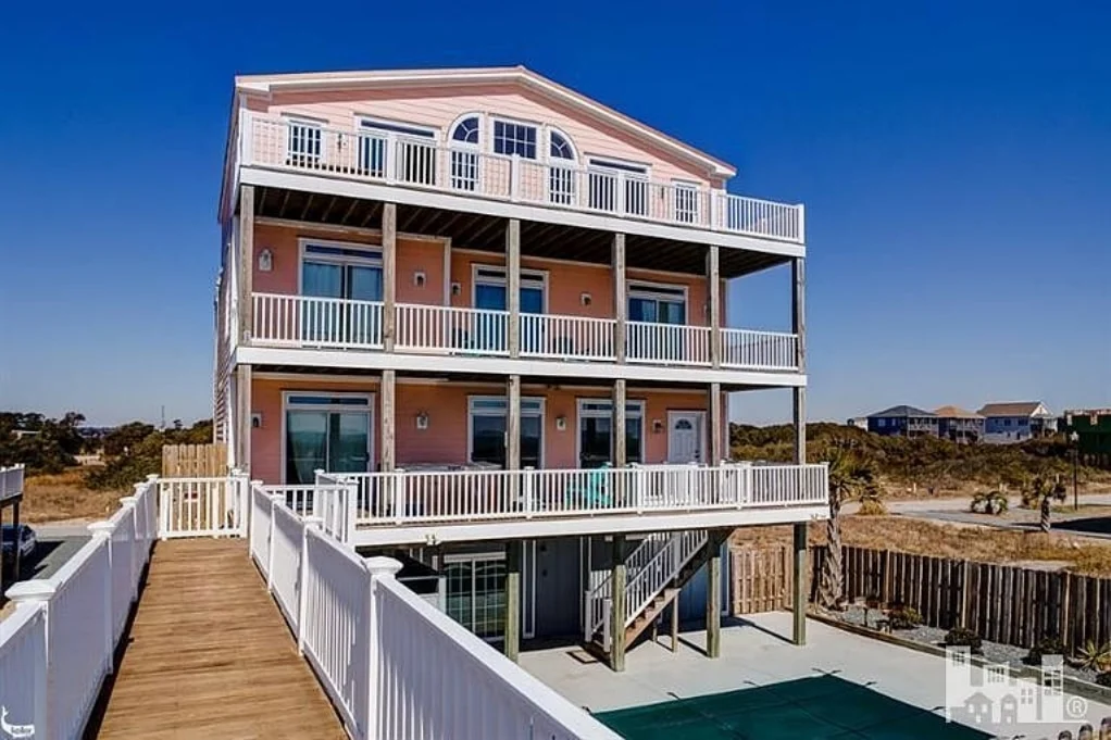 9-1056 HOUSE PLAN - 7-Bed, 5-Bath, 5,693 SF Coastal Beach House Plan 2 Coastal house Floor Plan with 7+ Bedrooms and CAD Designs