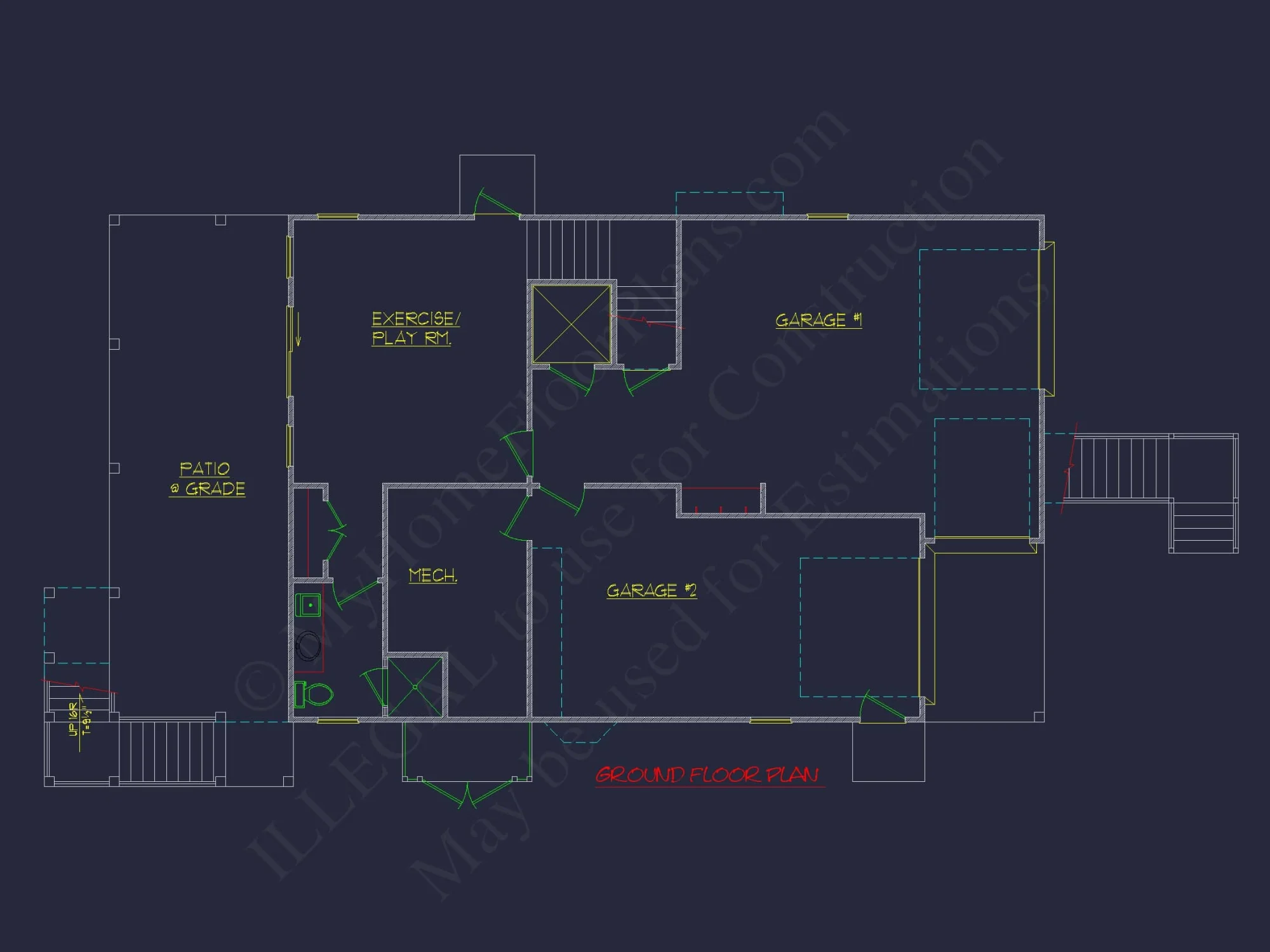 Beach Coastal house Plan with 3 Floors & 4 Bedrooms