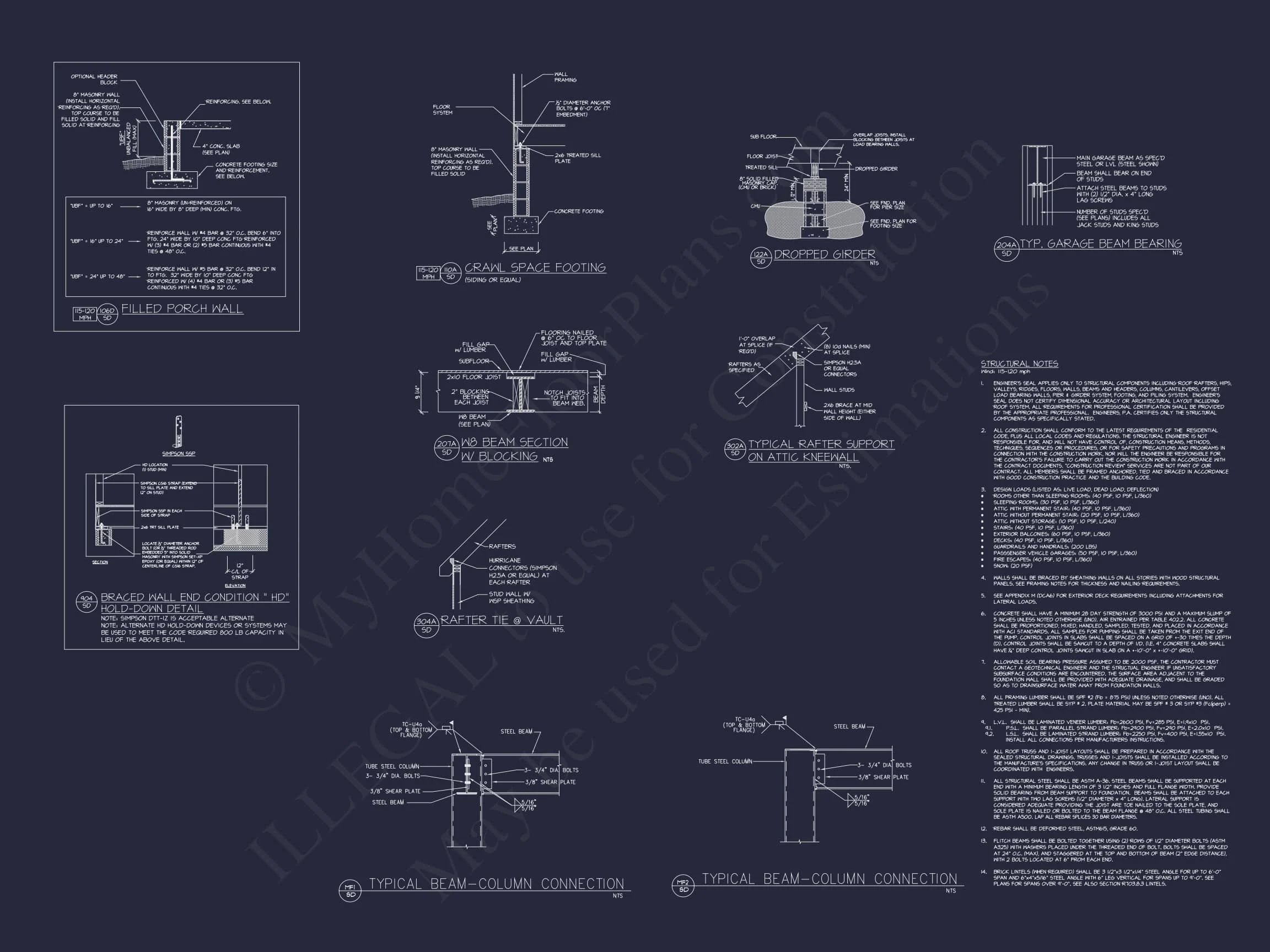20-1893 HOUSE PLAN - Modern Craftsman House Plan with CAD Blueprints and Design 11 Modern Craftsman house Plan with CAD Blueprints and Design