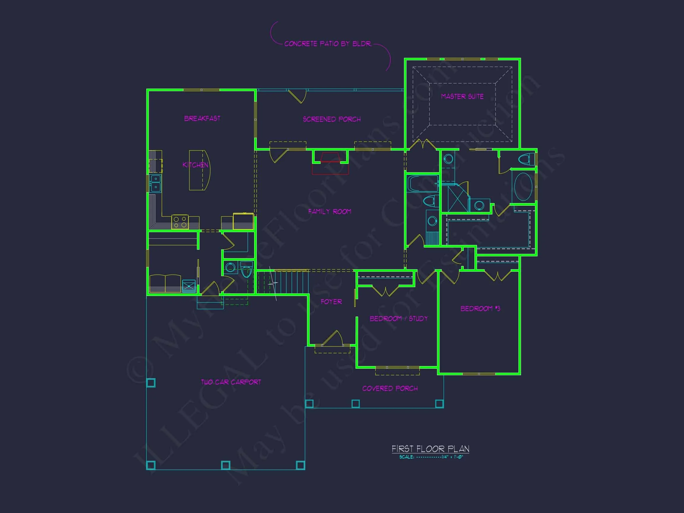 20-1893 HOUSE PLAN - Modern Craftsman House Plan with CAD Blueprints and Design 3 Modern Craftsman house Plan with CAD Blueprints and Design