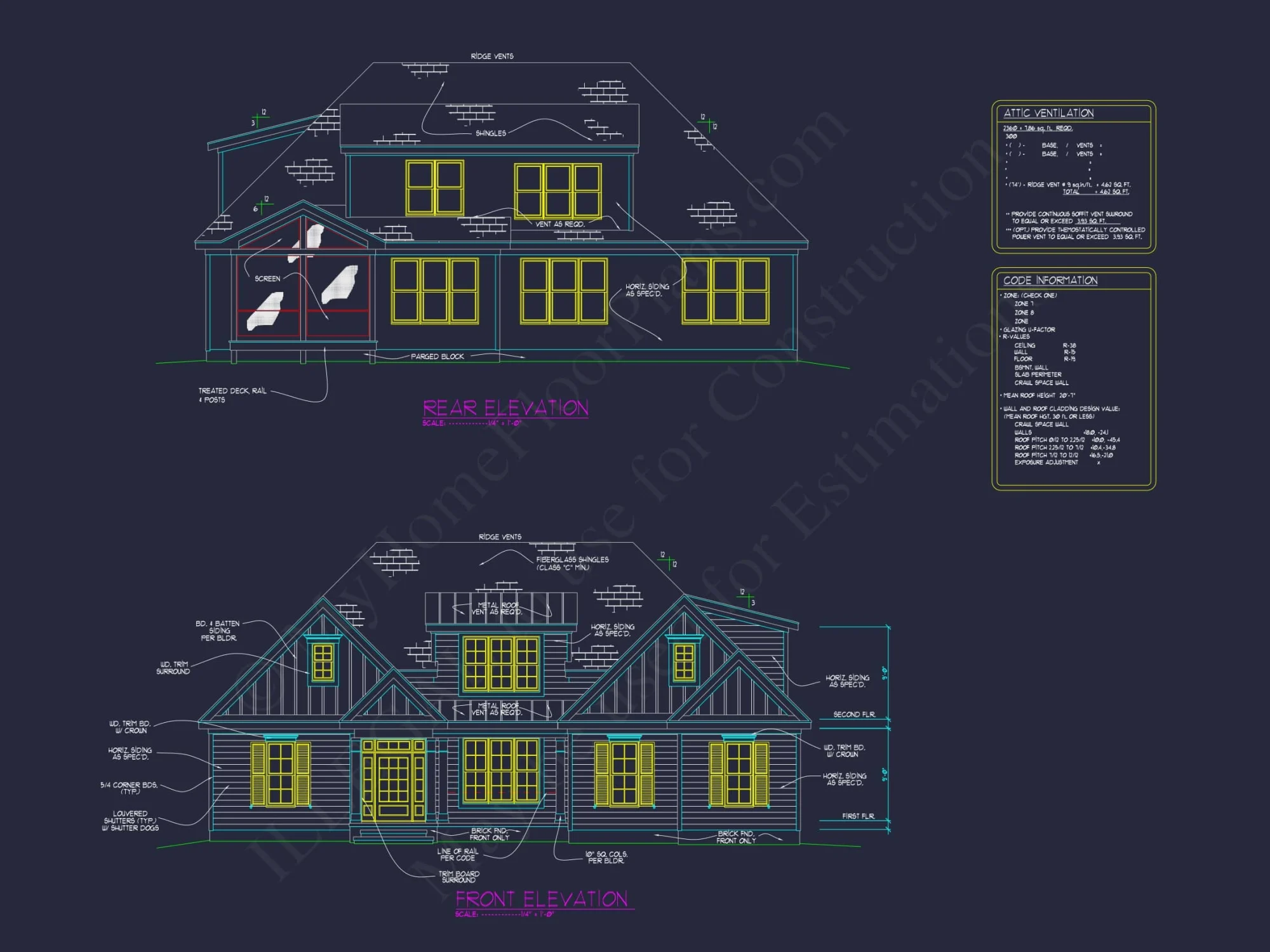 Beautiful house Plan with Detailed Blueprint & CAD Designs
