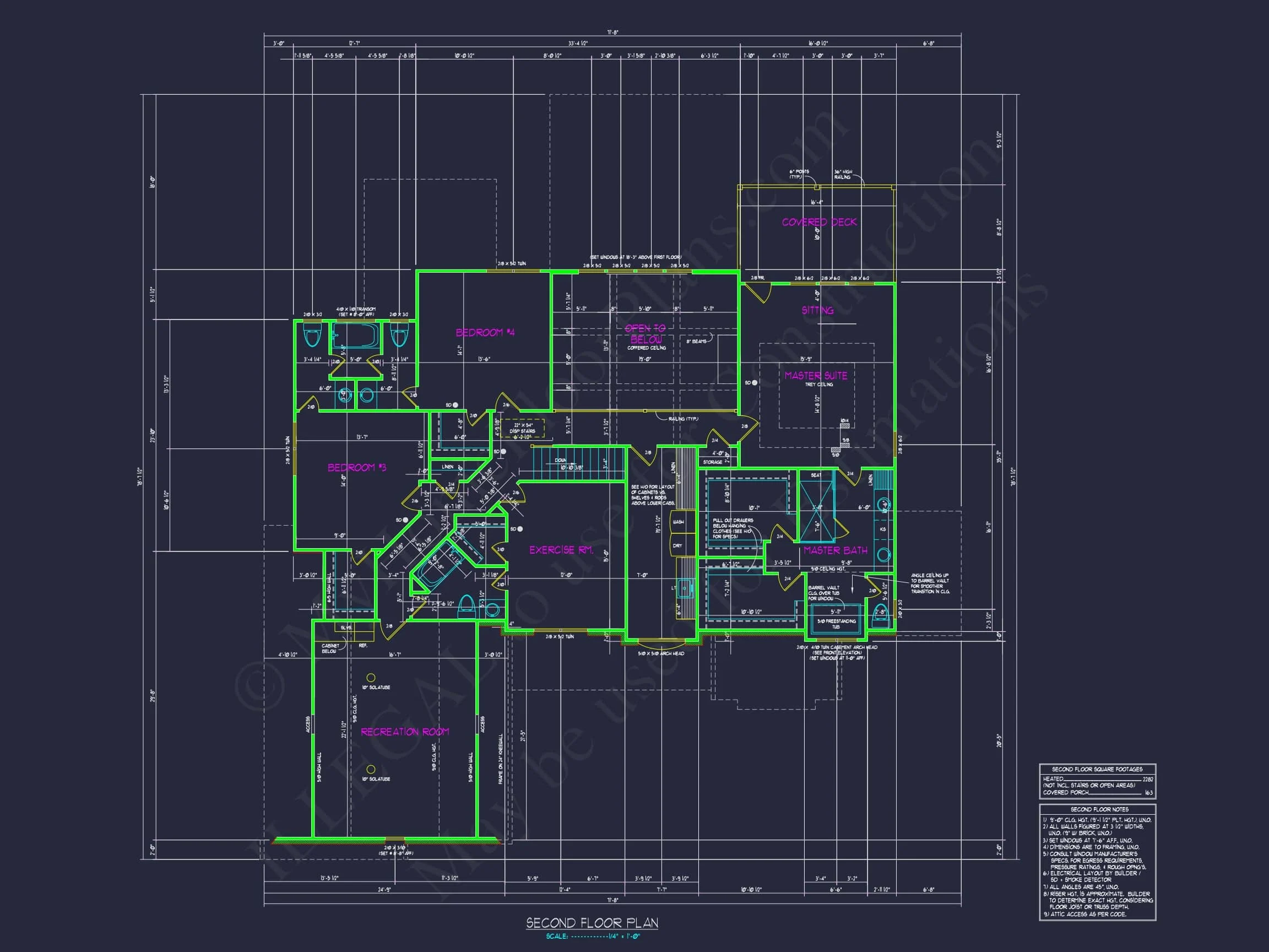20-1776 HOUSE PLAN - Custom House Plan with 2 Story CAD Designs & Floor Blueprint 7 Custom house Plan with 2 Story CAD Designs & Floor Blueprint
