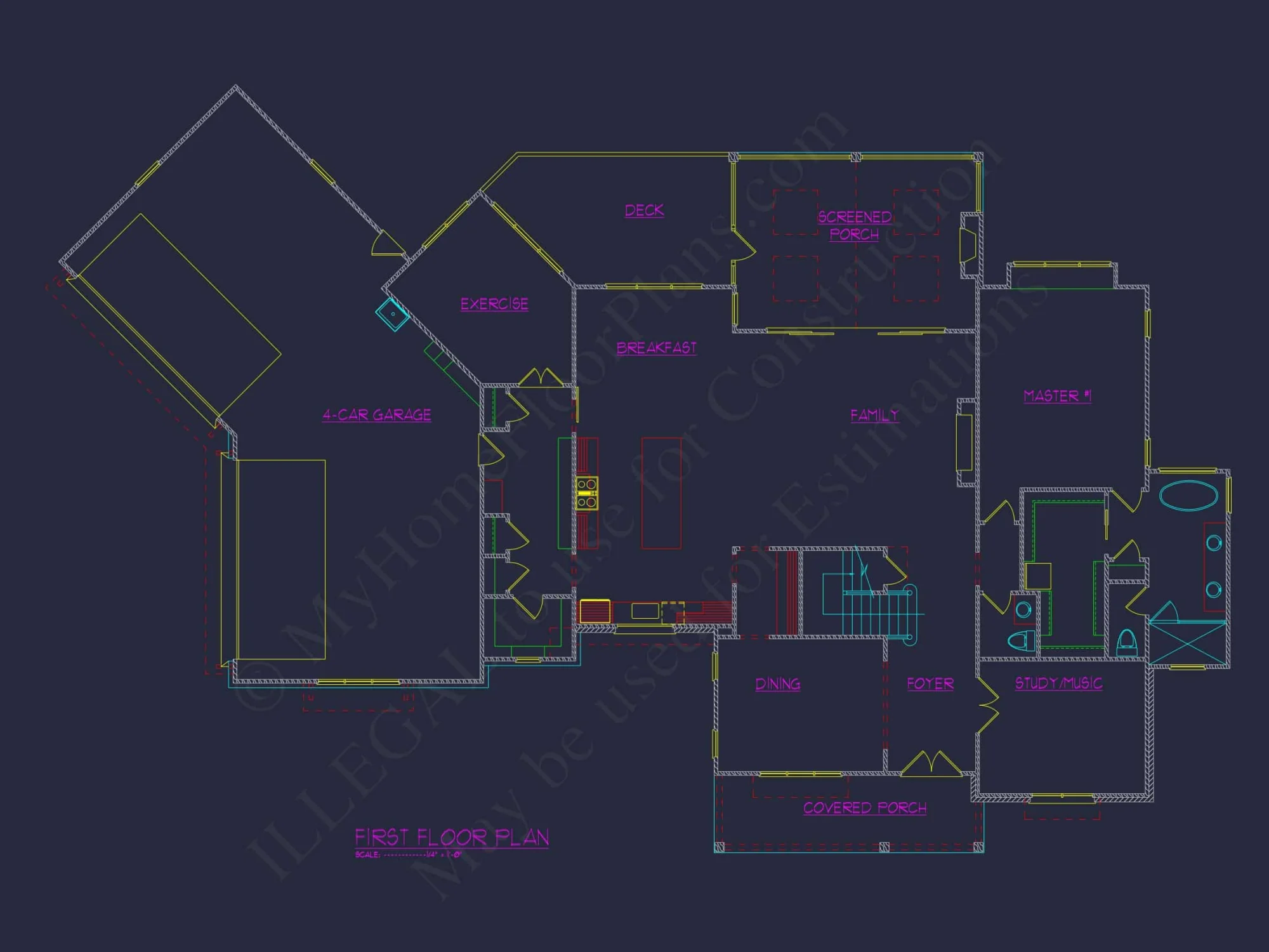 Spacious house Plan: Modern Architectural Floor Plan Designs