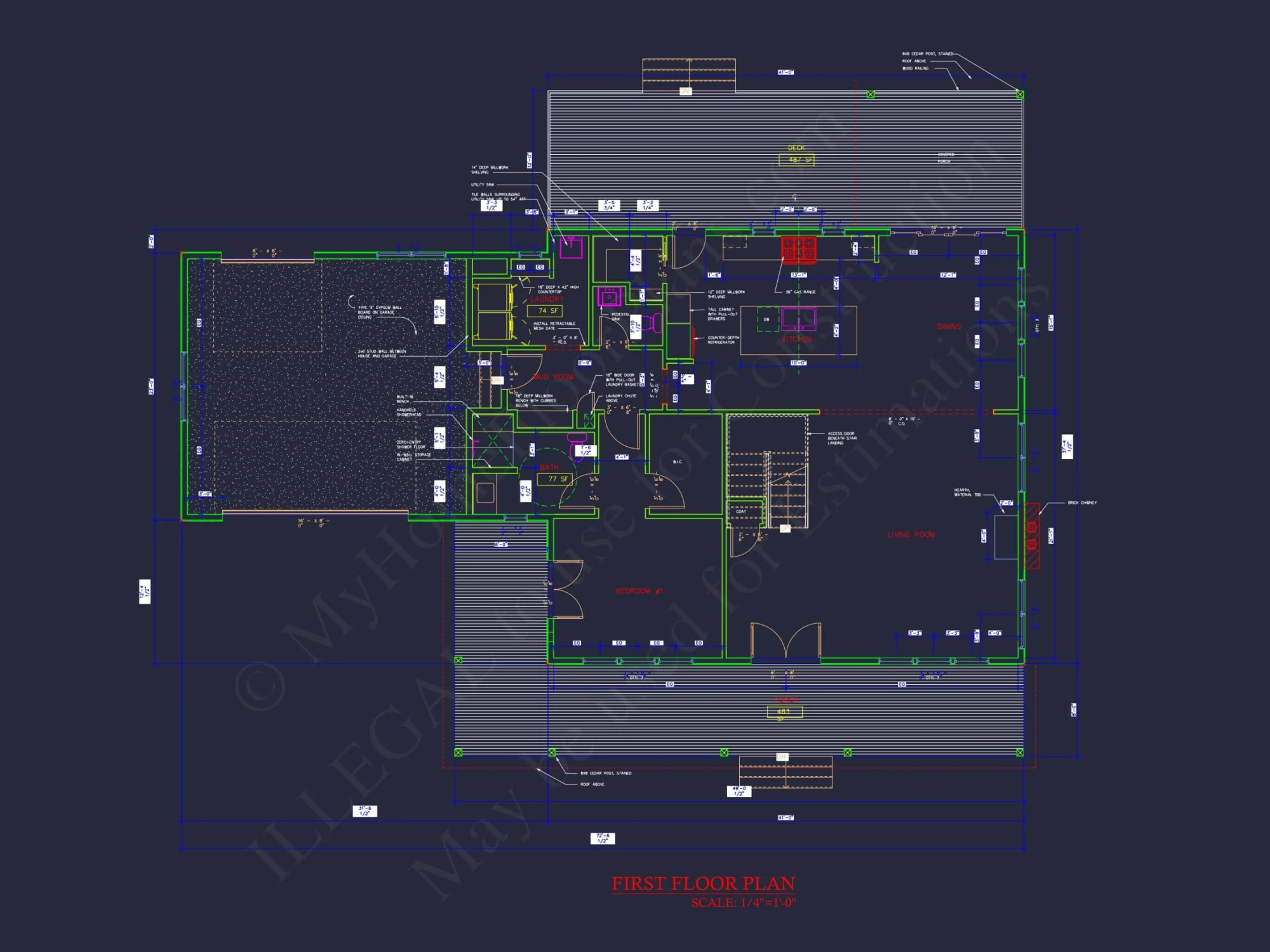 Elegant house Plan with 2 Floors, 4 Bedrooms & CAD Designs