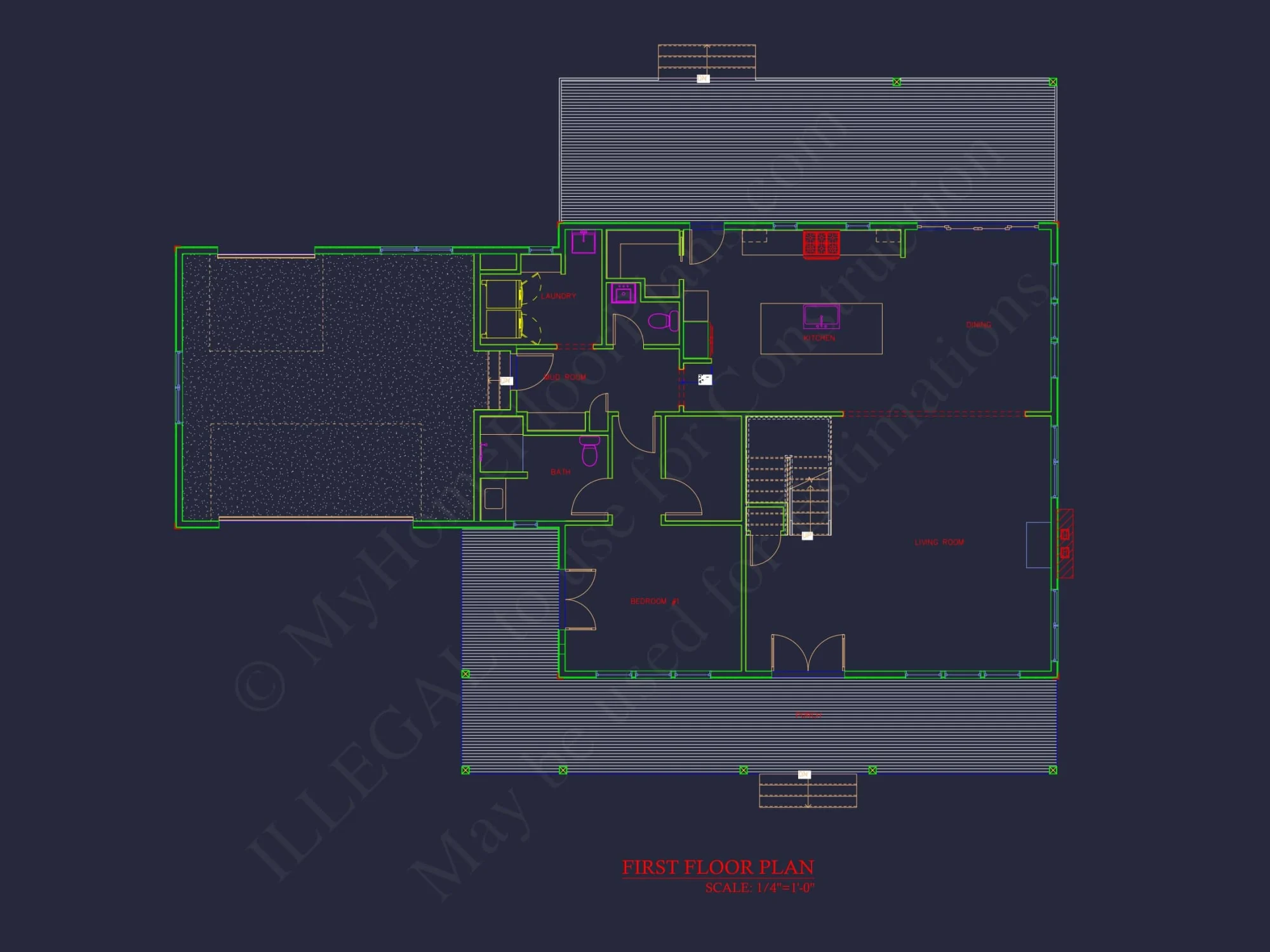 Elegant house Plan with 2 Floors, 4 Bedrooms & CAD Designs