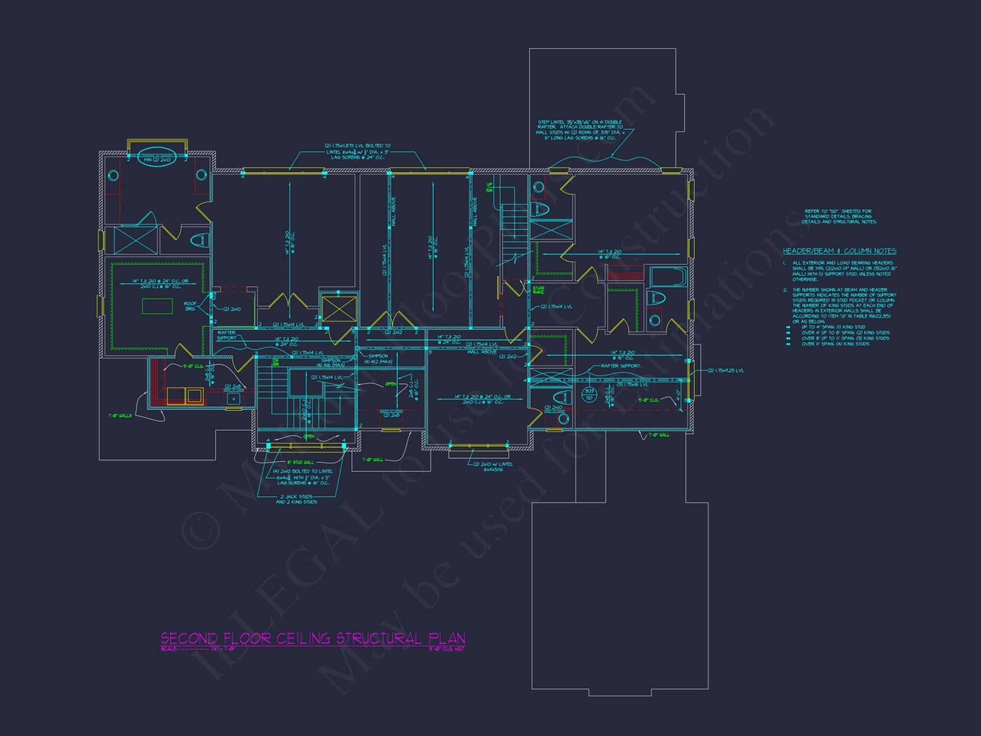 Luxury 3-Story Modern Floor Plan with 5 Bedrooms and CAD Designs